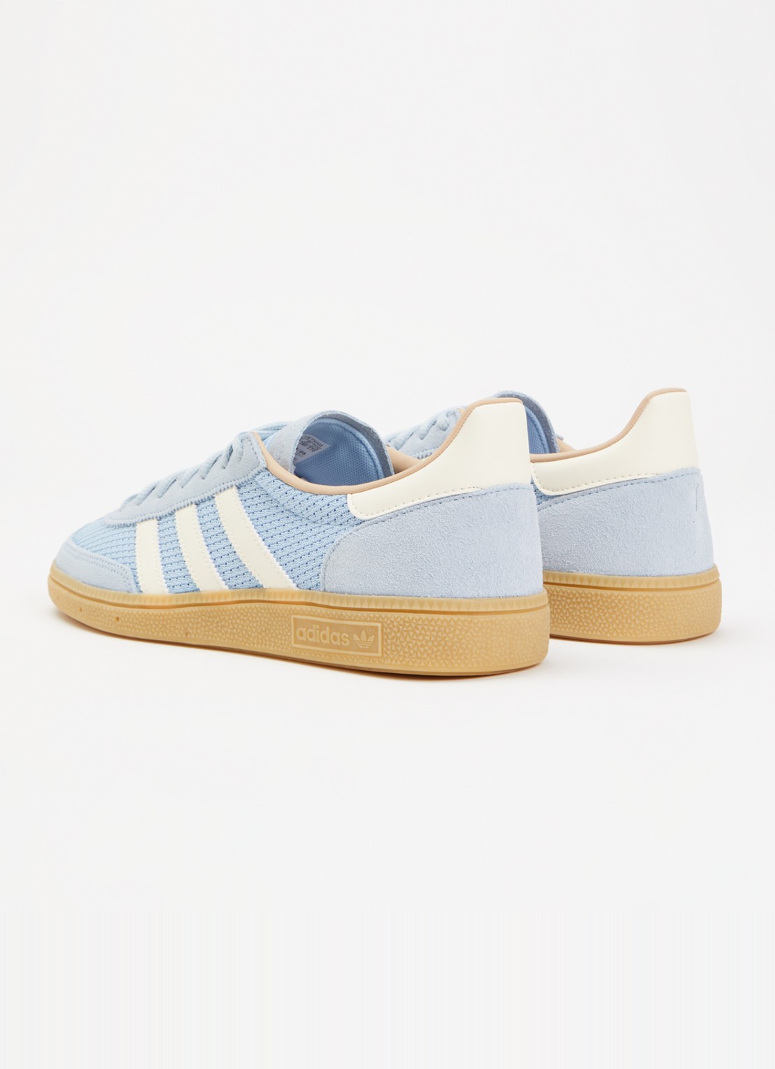 Adidas Samba sneaker met suède details - achterkant 5 lichtblauw