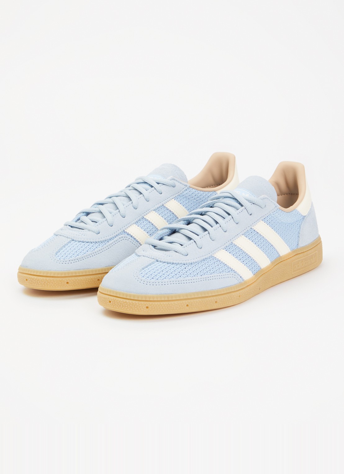 Adidas Samba sneaker met suède details - detail 2 lichtblauw