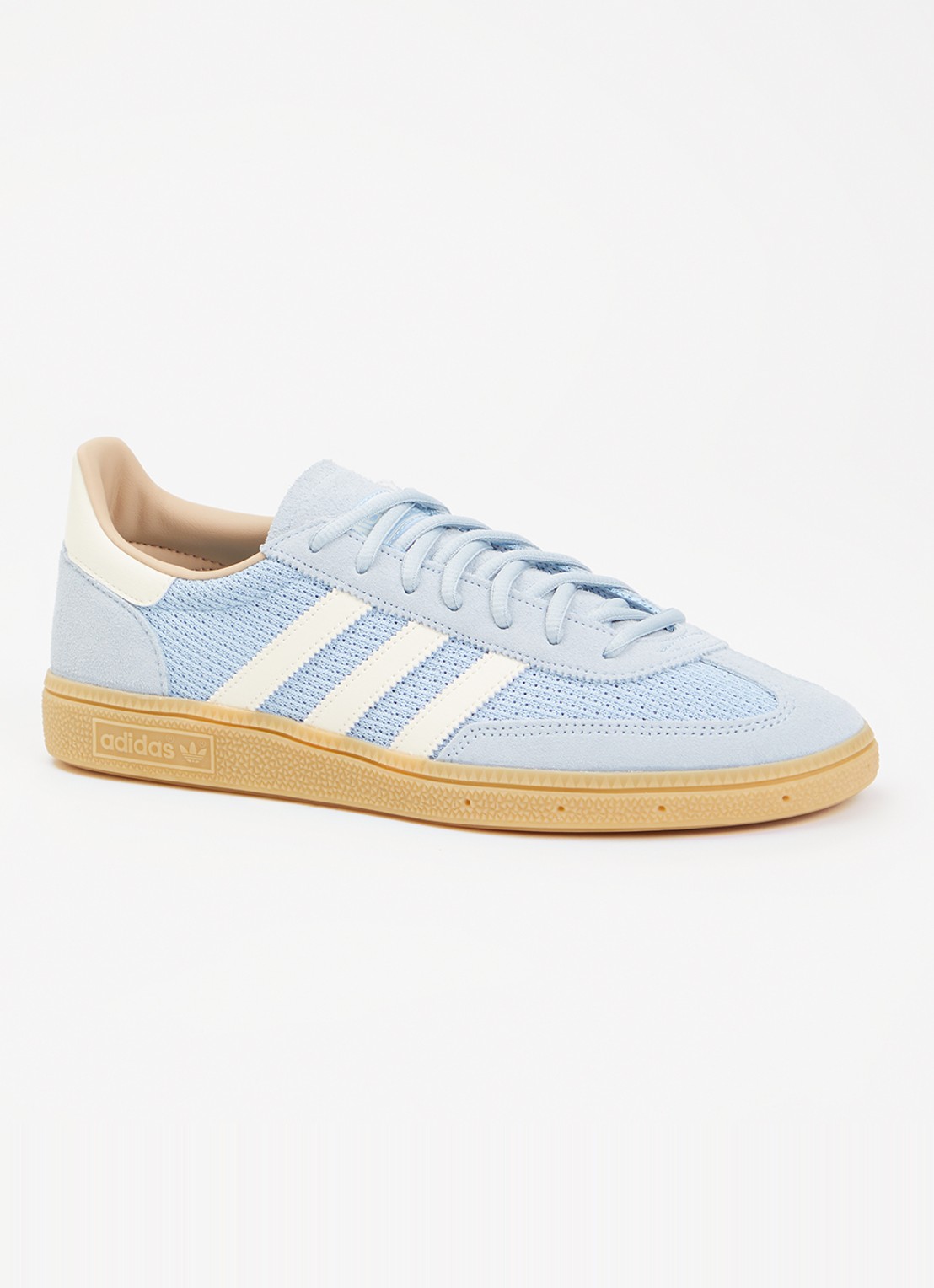 Adidas Samba sneaker met suède details - voorkant lichtblauw