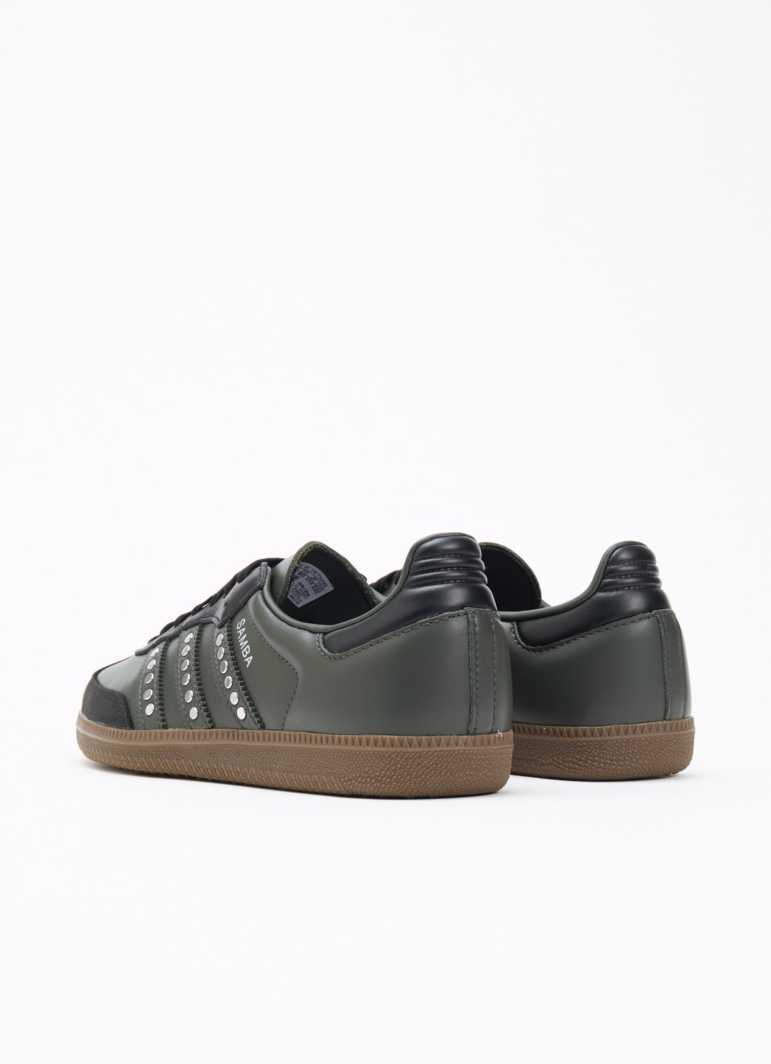 Adidas Samba sneaker van leer - achterkant antraciet