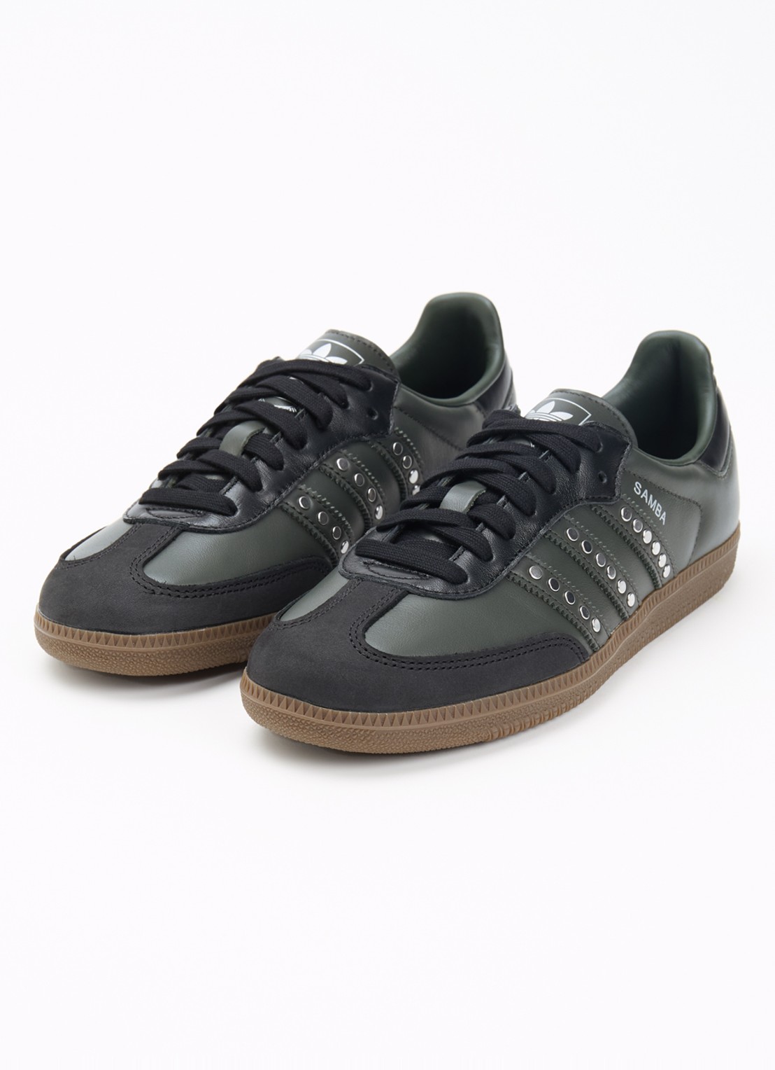 Adidas Samba sneaker van leer - detail 3 antraciet