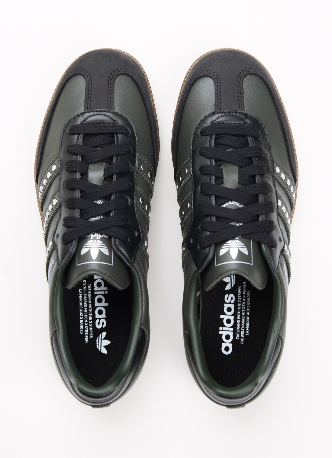 Adidas Samba sneaker van leer - detail 4 antraciet