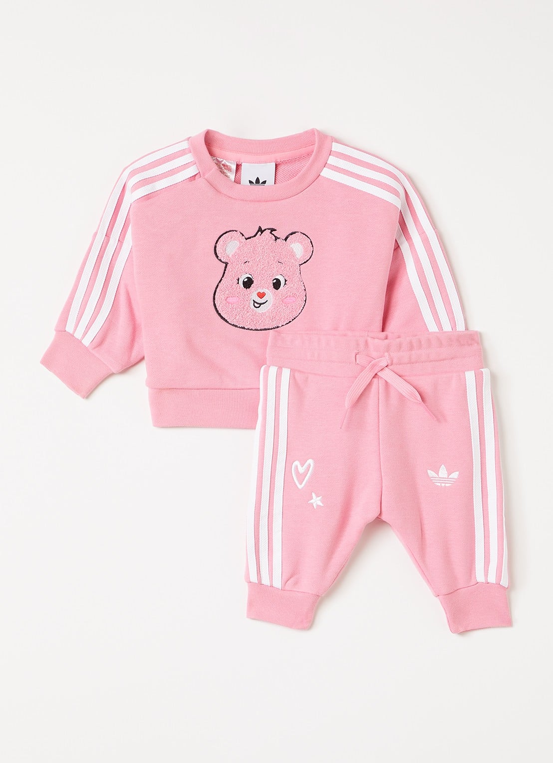 Adidas Set van sweater met joggingbroek 2-delig - voorkant roze