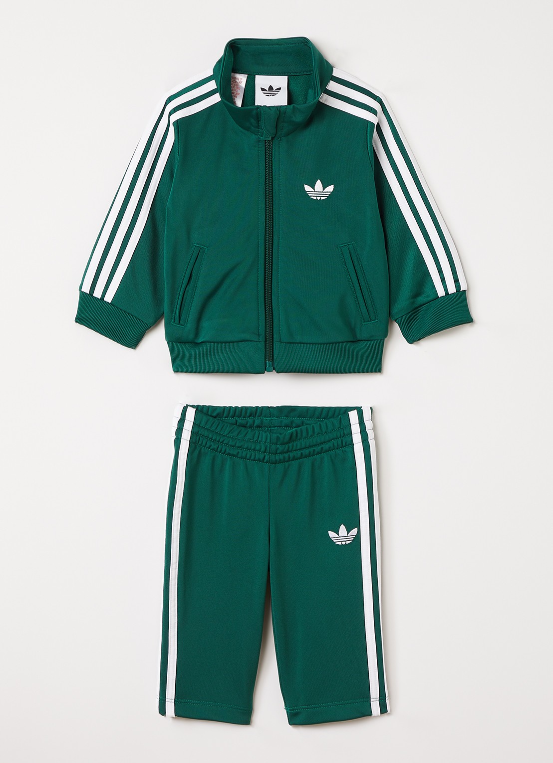 Adidas Set van trackvest met trackpants 2-delig - voorkant groen
