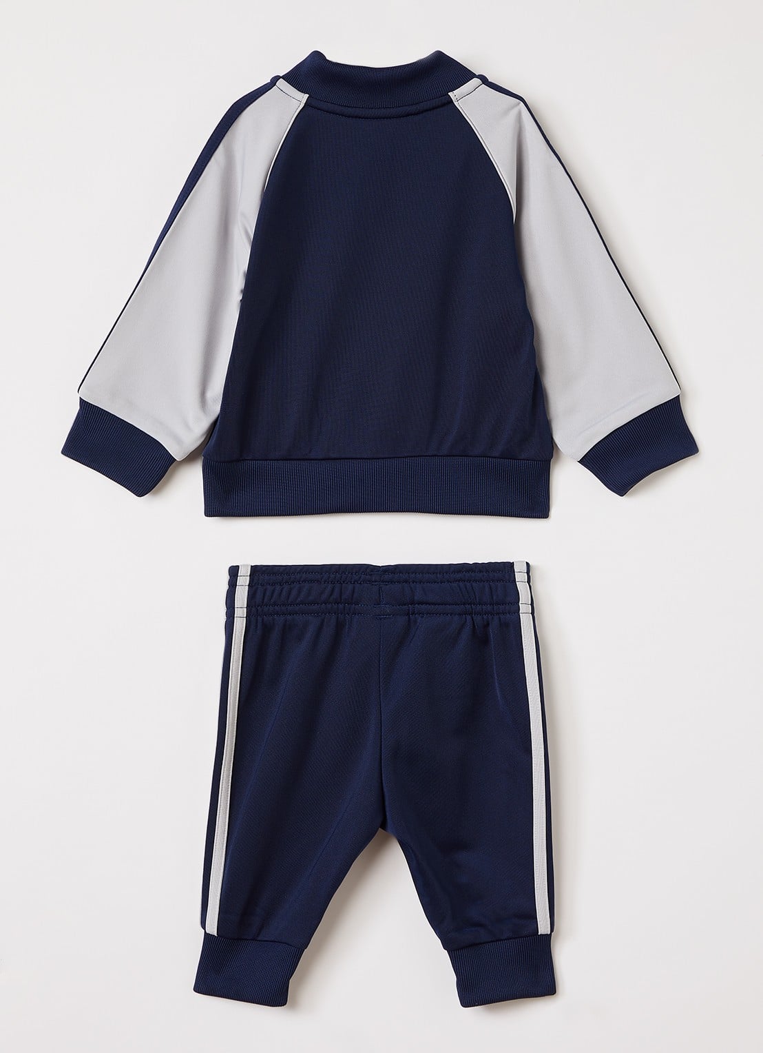 Adidas Set van trackvest met trackpants 2-delig - voorkant 2 grijs