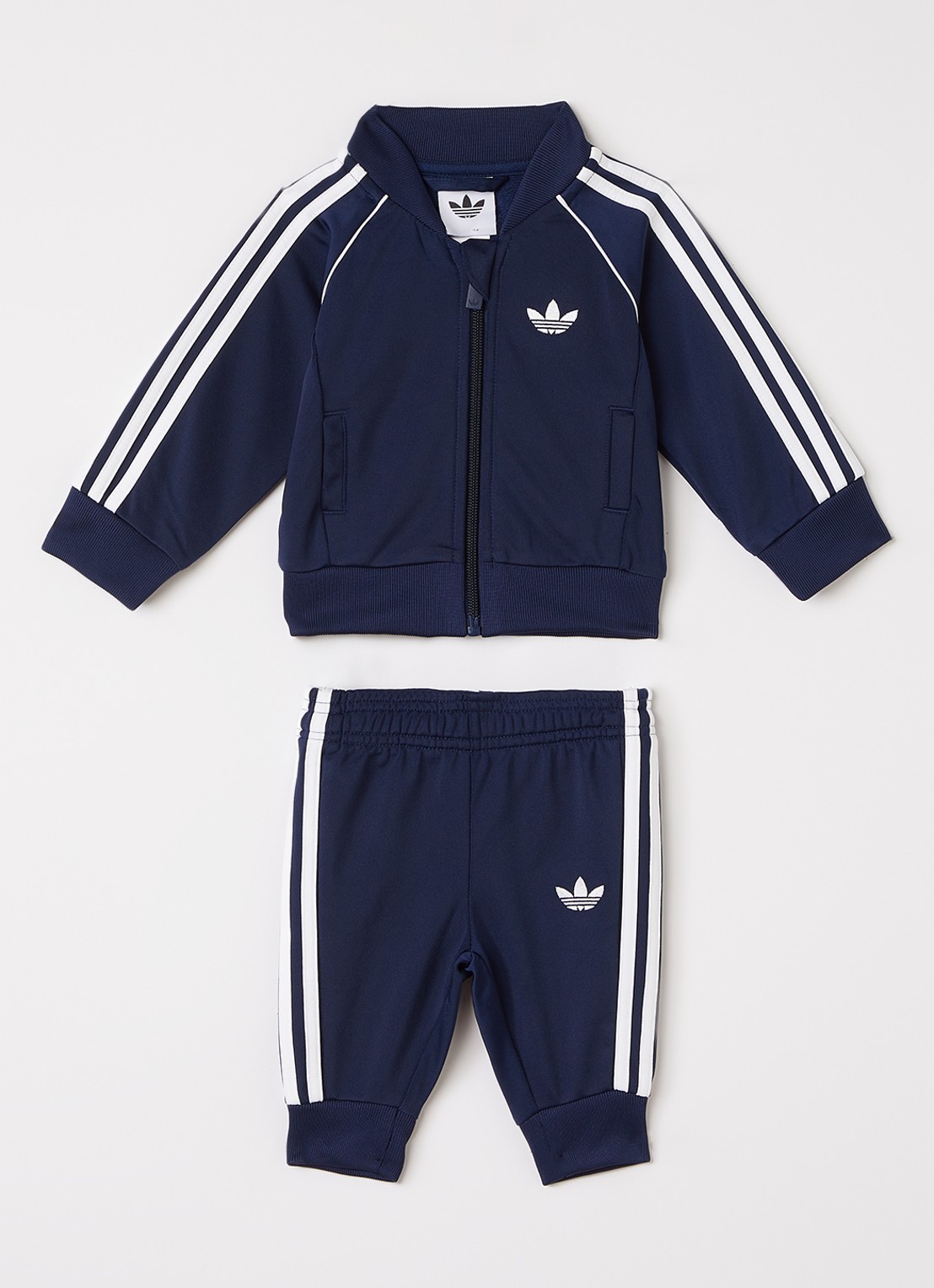 Adidas Set van trackvest met trackpants 2-delig - voorkant donkerblauw