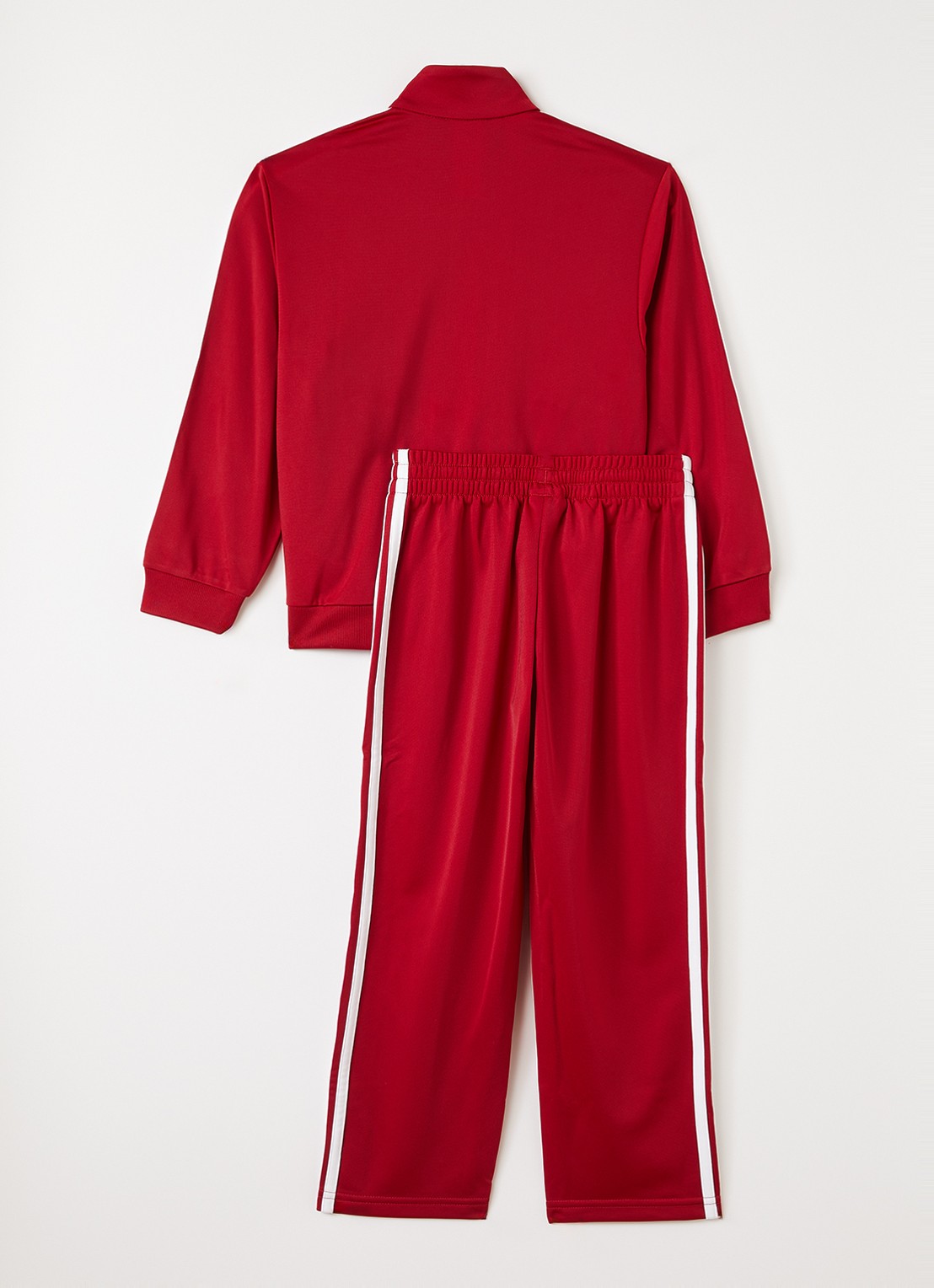 Adidas Set van trackvest met trackpants 2-delig - voorkant 2 donkerrood