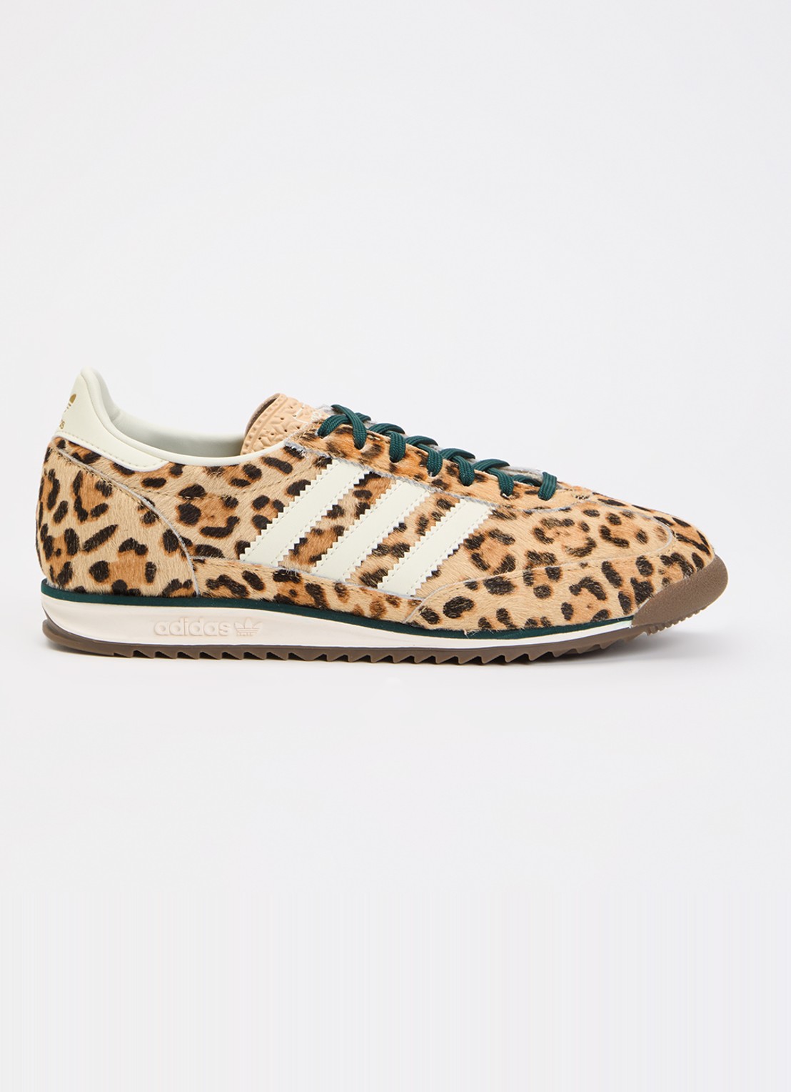 Adidas SL 72 OG Leopar Magic sneaker van suède - voorkant 2 bruin