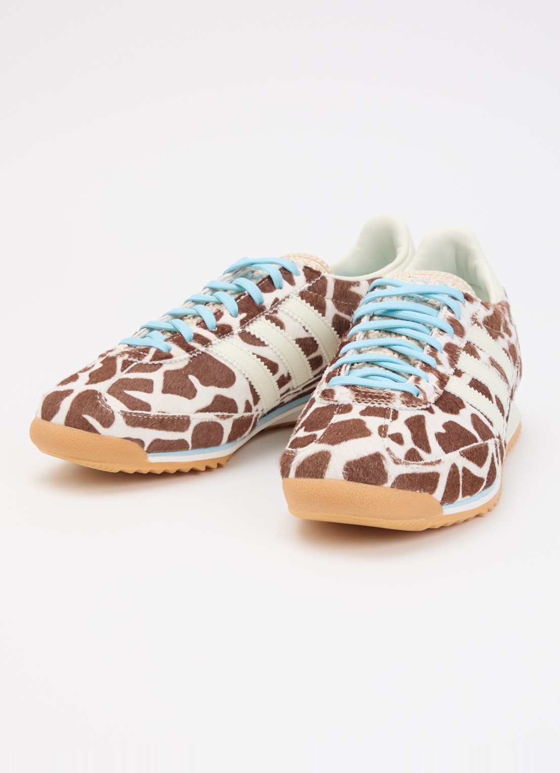 Adidas SL 72 OG sneaker met dierenprint en details van leer - detail 3 wit