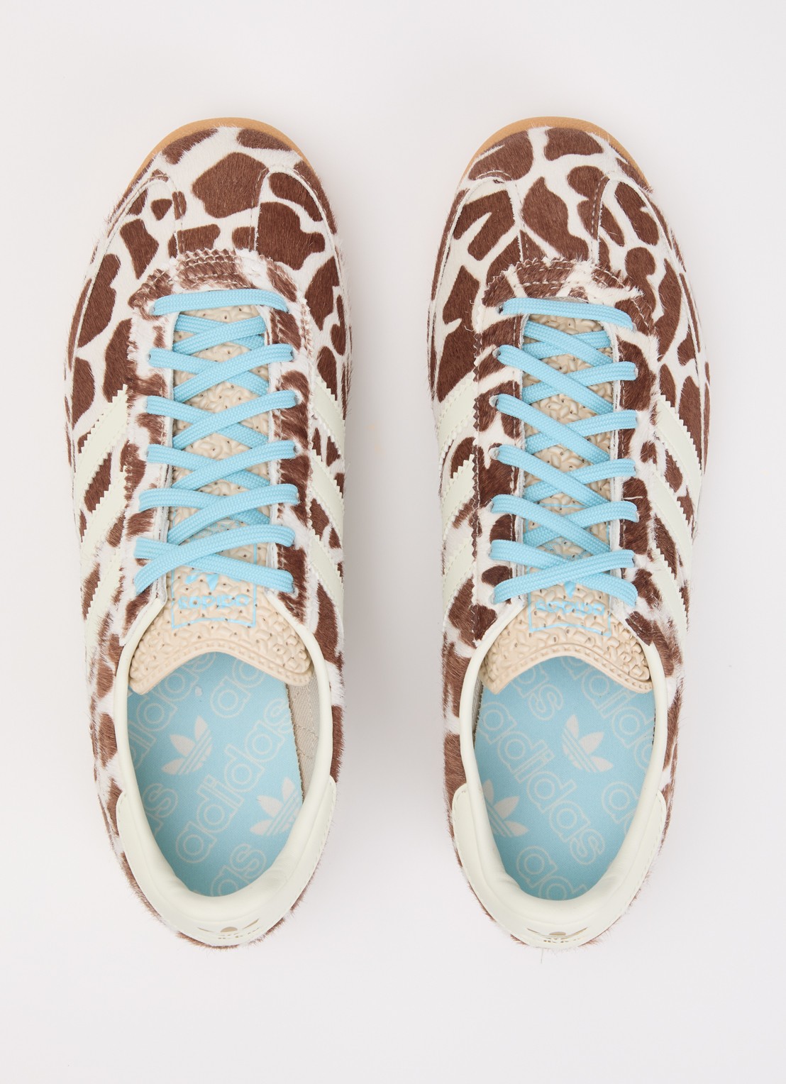 Adidas SL 72 OG sneaker met dierenprint en details van leer - detail 4 wit