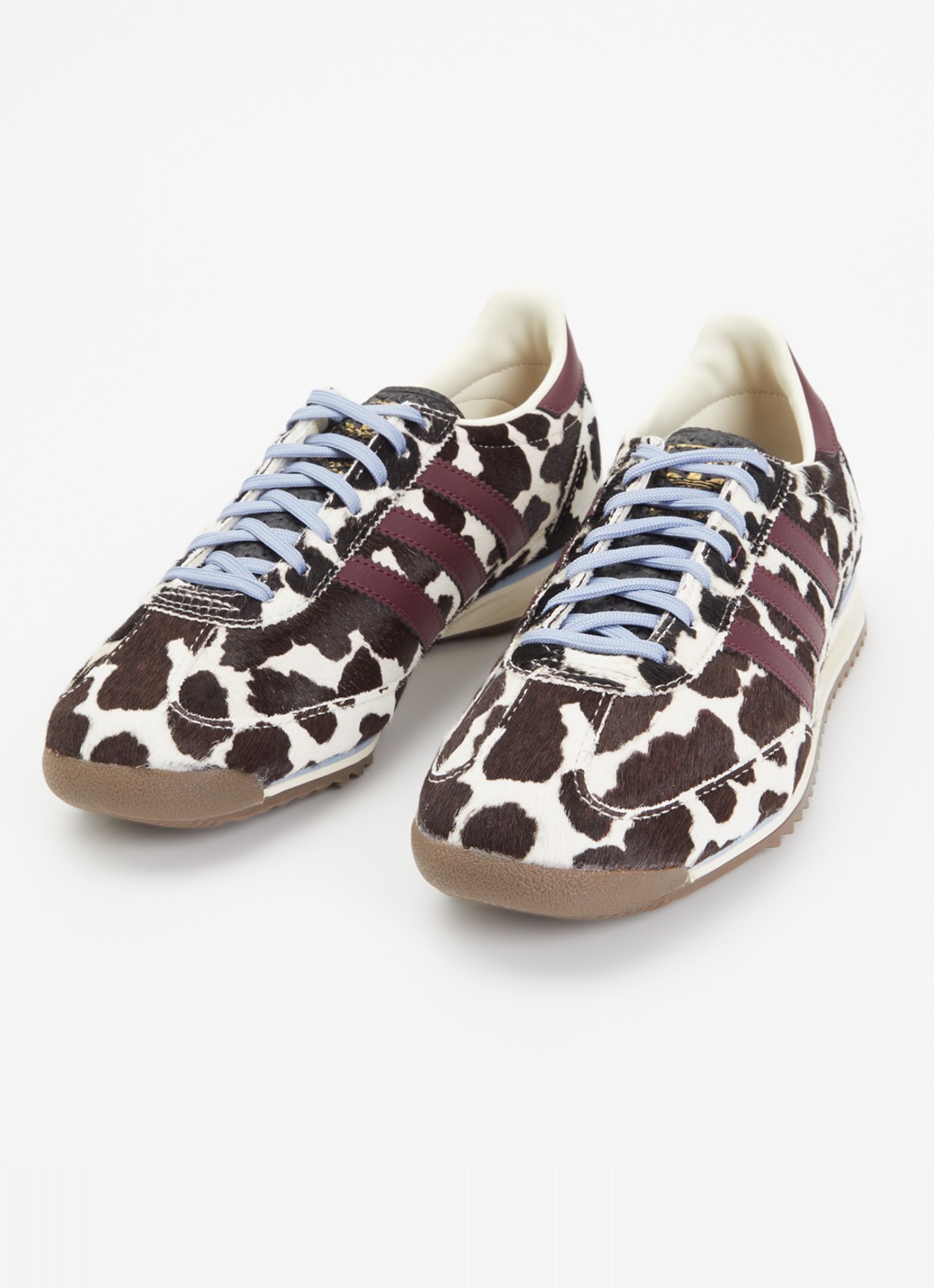 Adidas SL 72 OG sneaker met dierenprint - detail 2 bordeauxrood