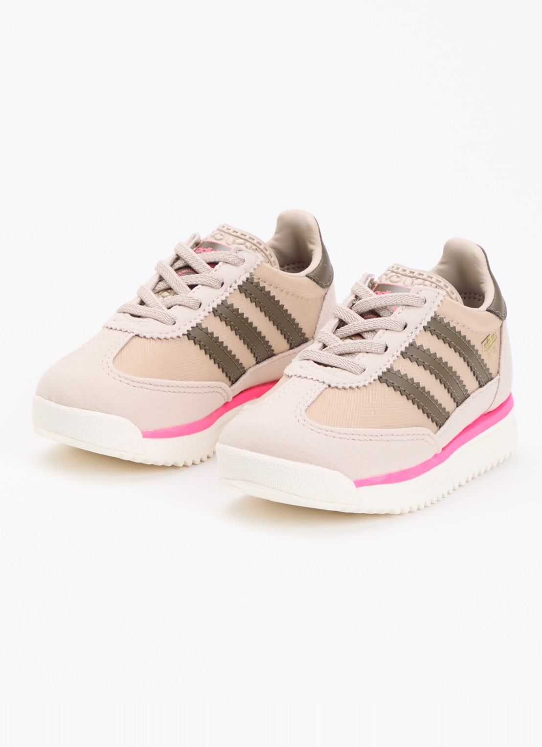 Adidas SL 72 RS babyschoentje met logo - voorkant 4 lichtbruin