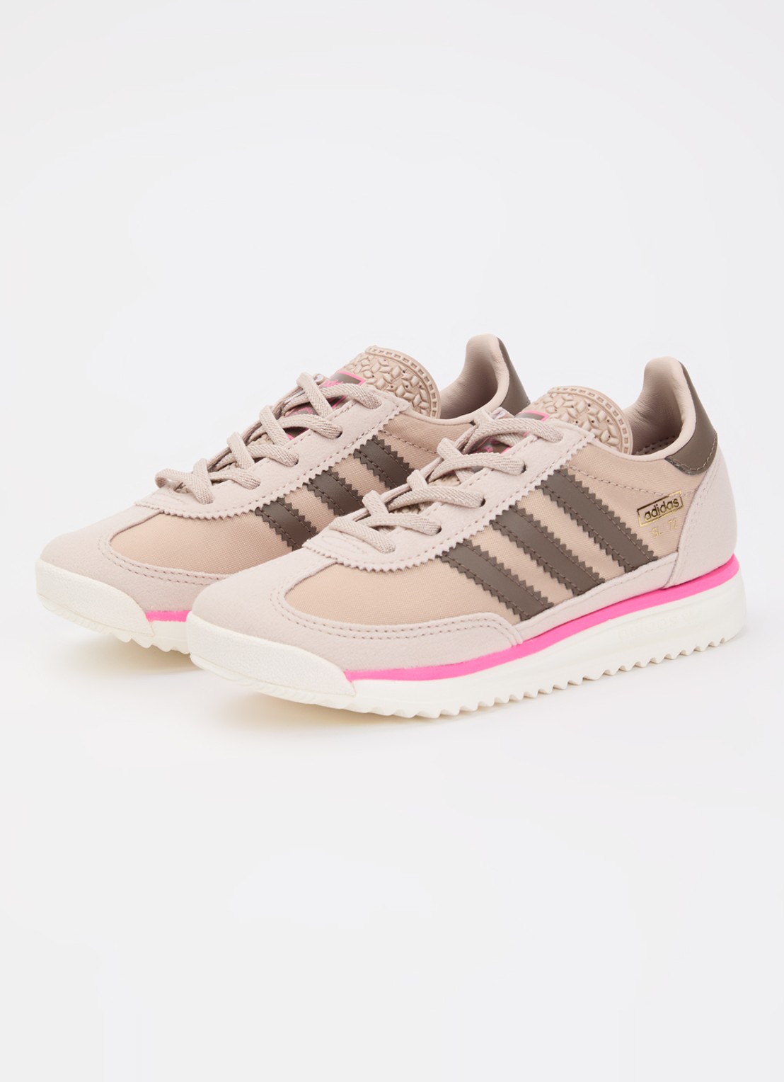 Adidas SL 72 sneaker met mesh details - voorkant 4 beige