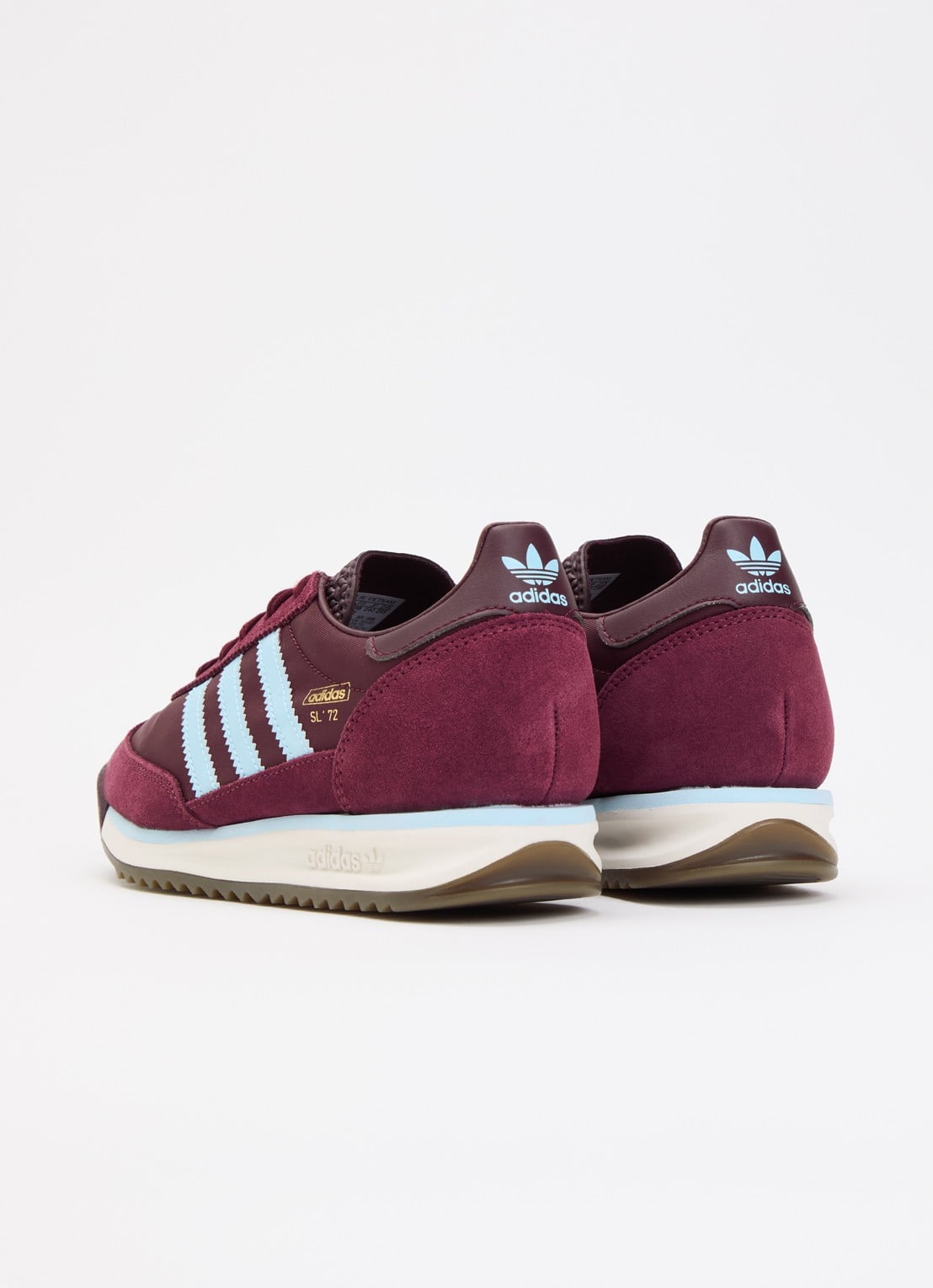 Adidas SL 72 sneaker met mesh details - achterkant 3 bordeauxrood