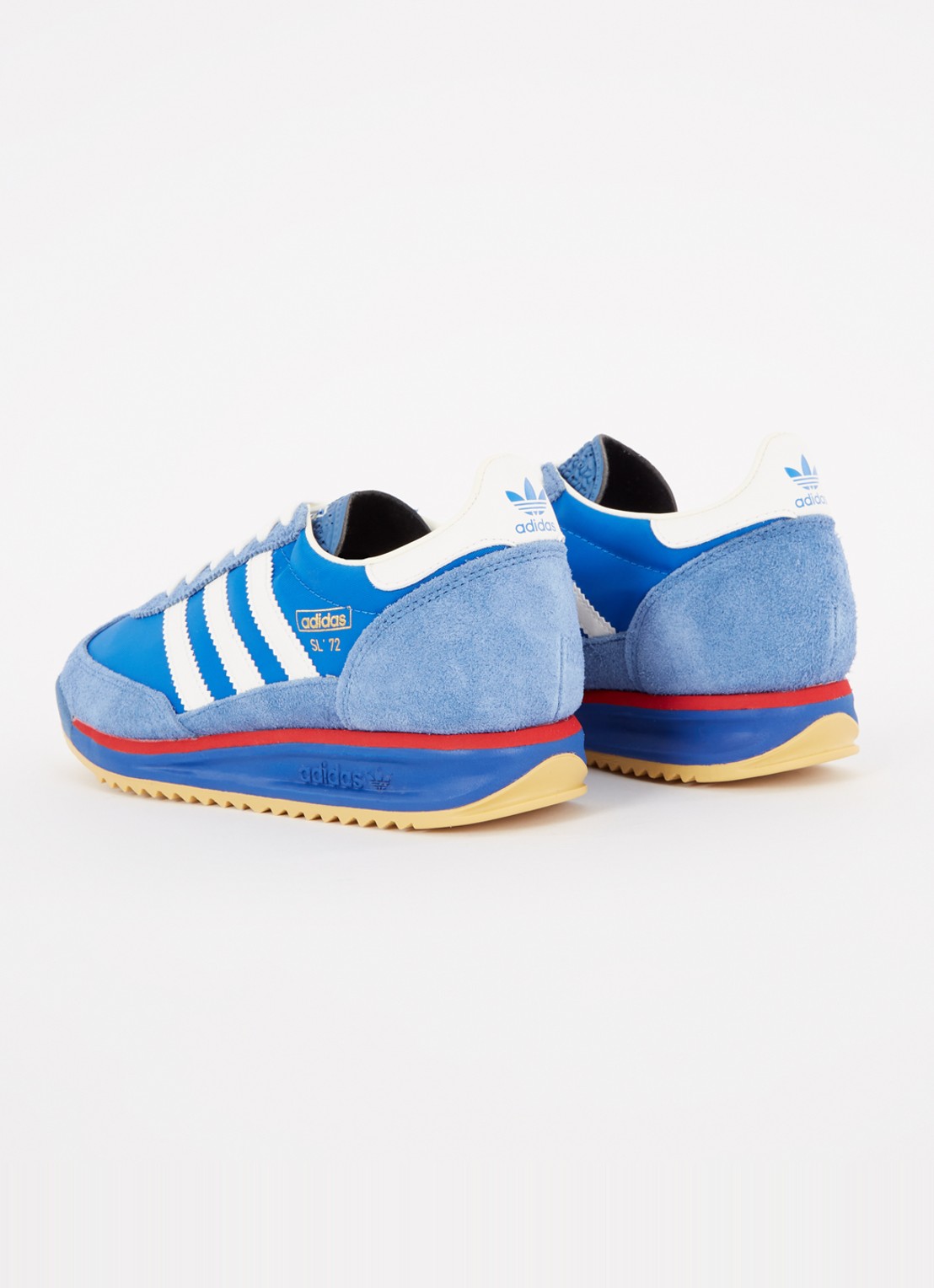 Adidas SL 72 sneaker met suède details - achterkant 4 blauw