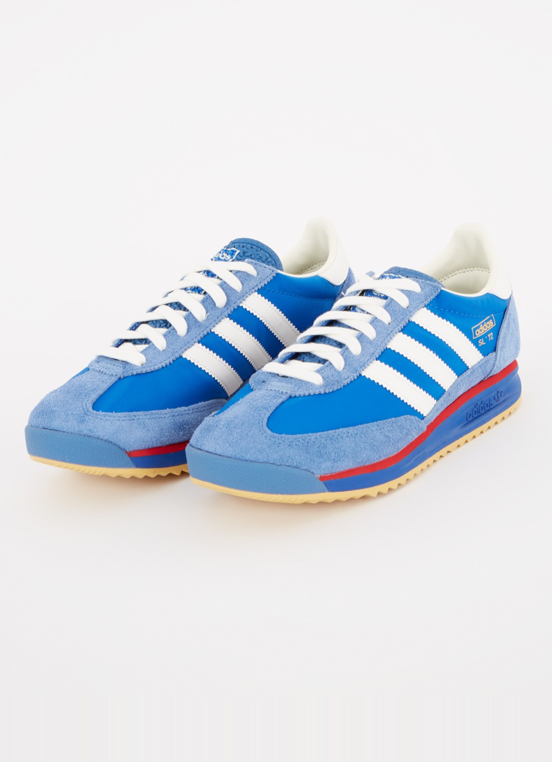 Adidas SL 72 sneaker met suède details - detail blauw