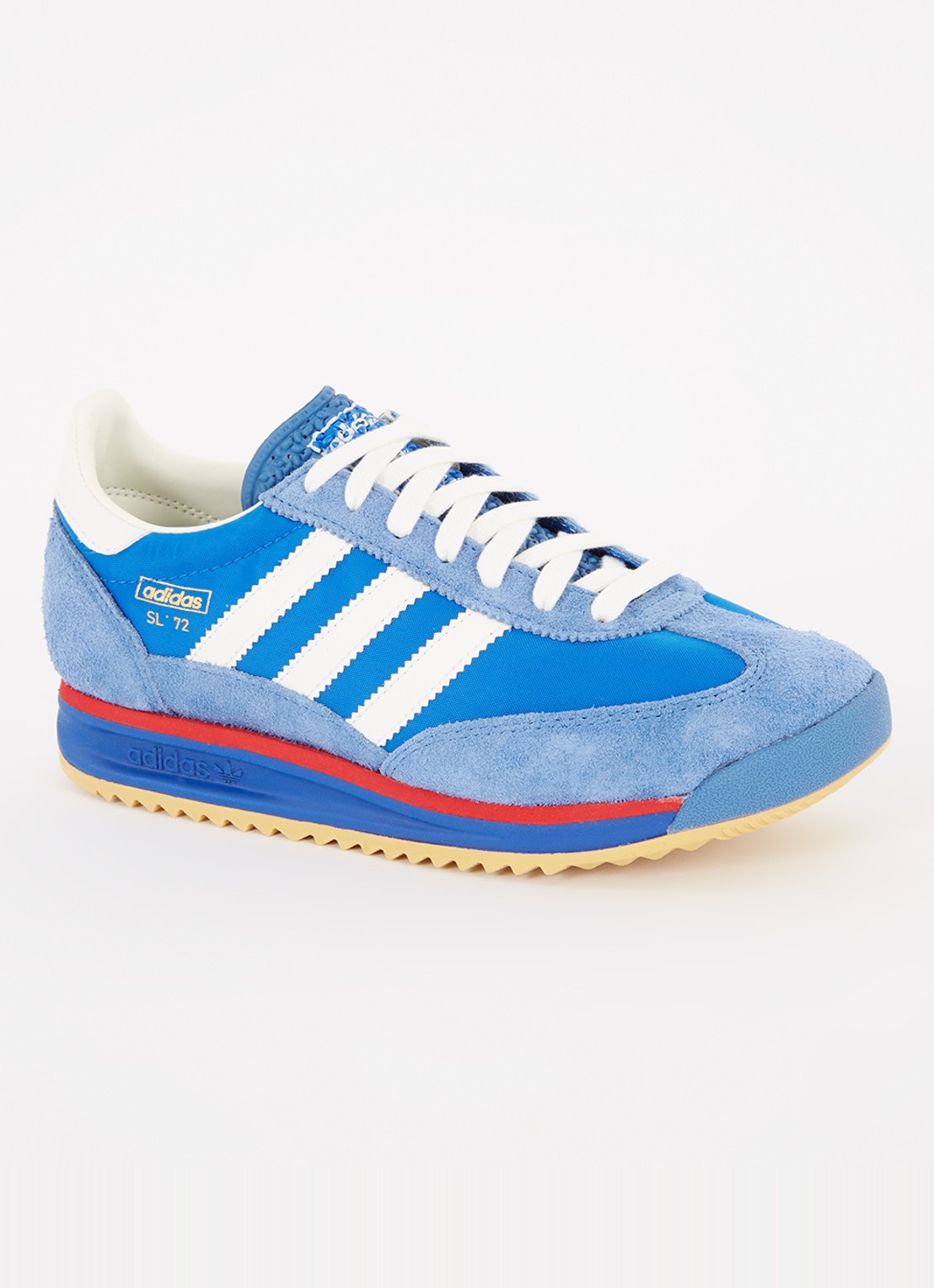 Adidas SL 72 sneaker met suède details - voorkant 5 blauw