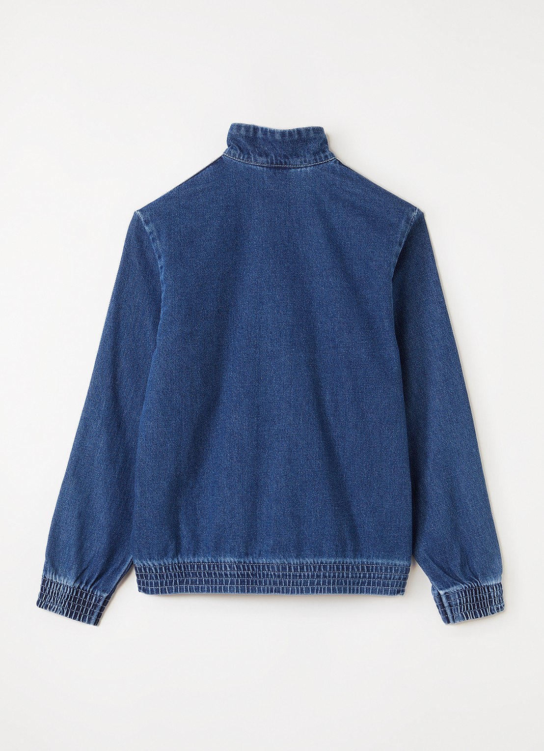 Adidas Spijkerjas met logo - achterkant blauw
