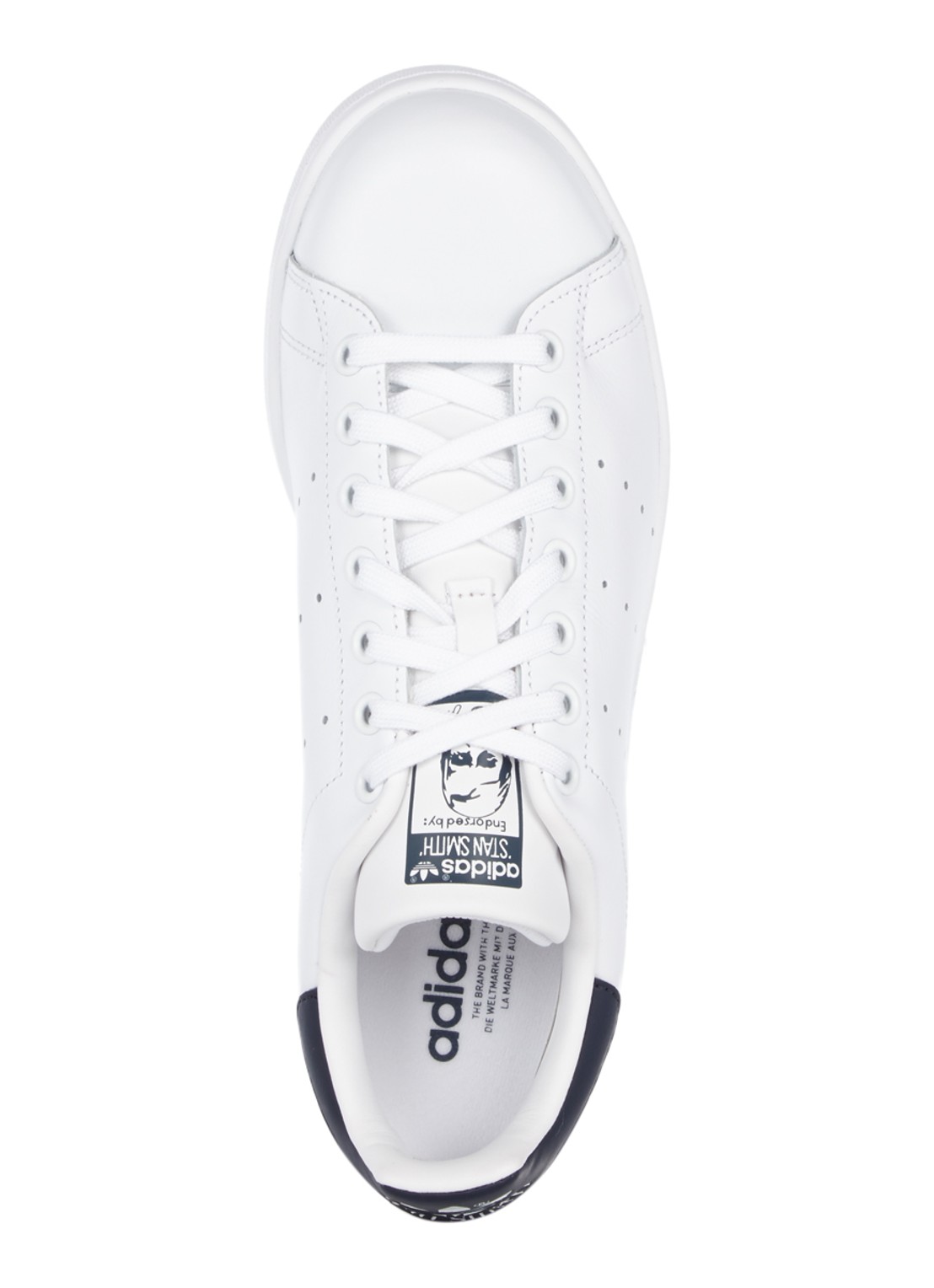 adidas Stan Smith sneaker van leer - detail wit