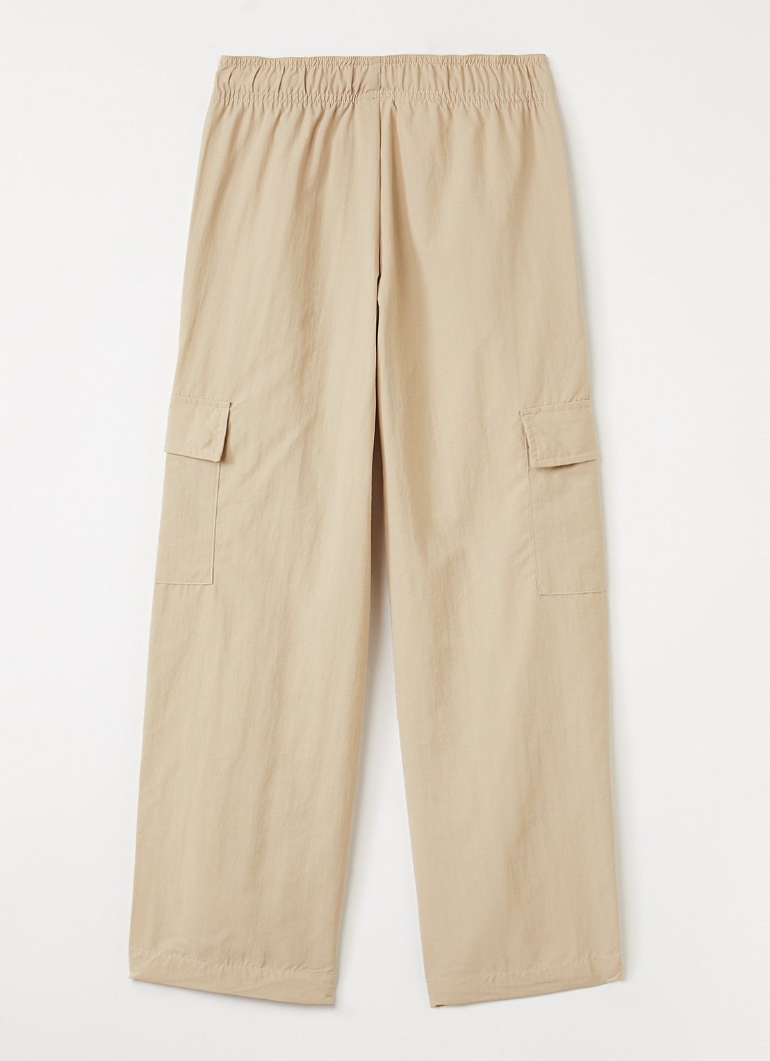 Adidas Straight fit cargobroek met logo - voorkant 2 zand