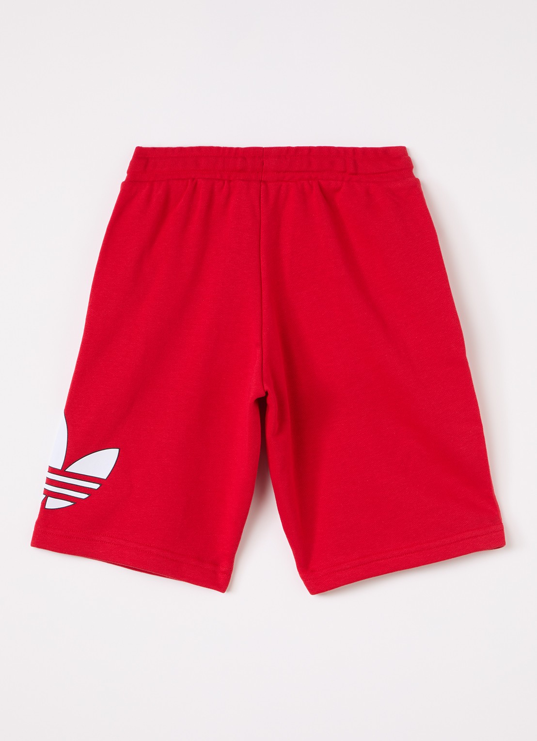 Adidas Straight fit korte joggingbroek met logoprint - voorkant 2 rood