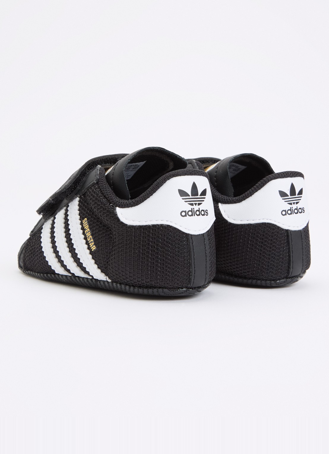 Adidas Superstar II sneaker met logo - achterkant 3 zwart