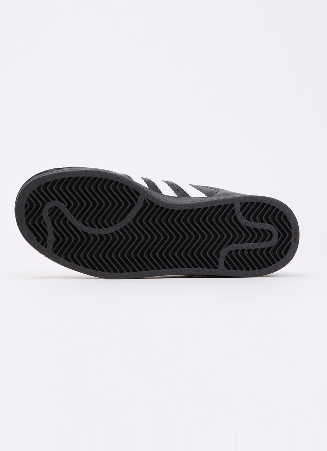 Adidas Superstar II sneaker van leer met logo - detail zwart