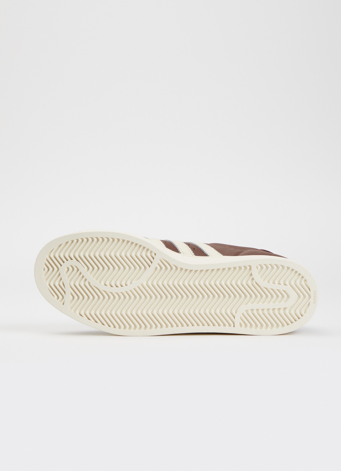 Adidas Superstar II sneaker van leer met logo - detail 5 kastanjebruin