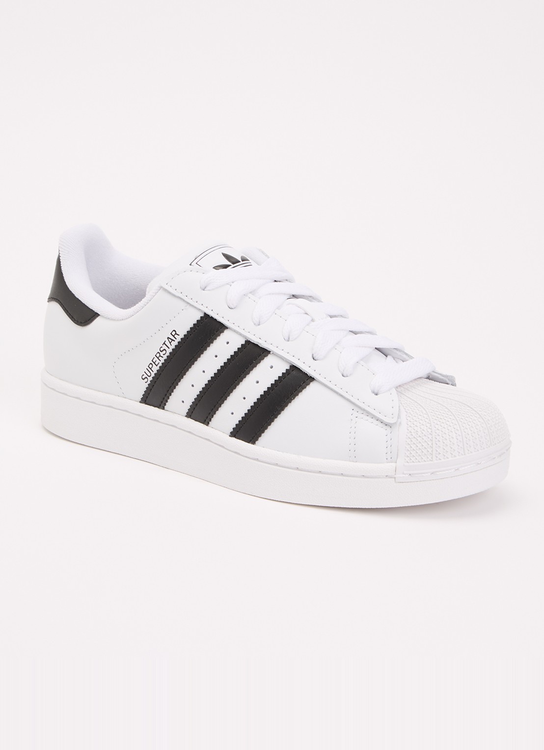 Adidas Superstar II sneaker van leer - voorkant wit