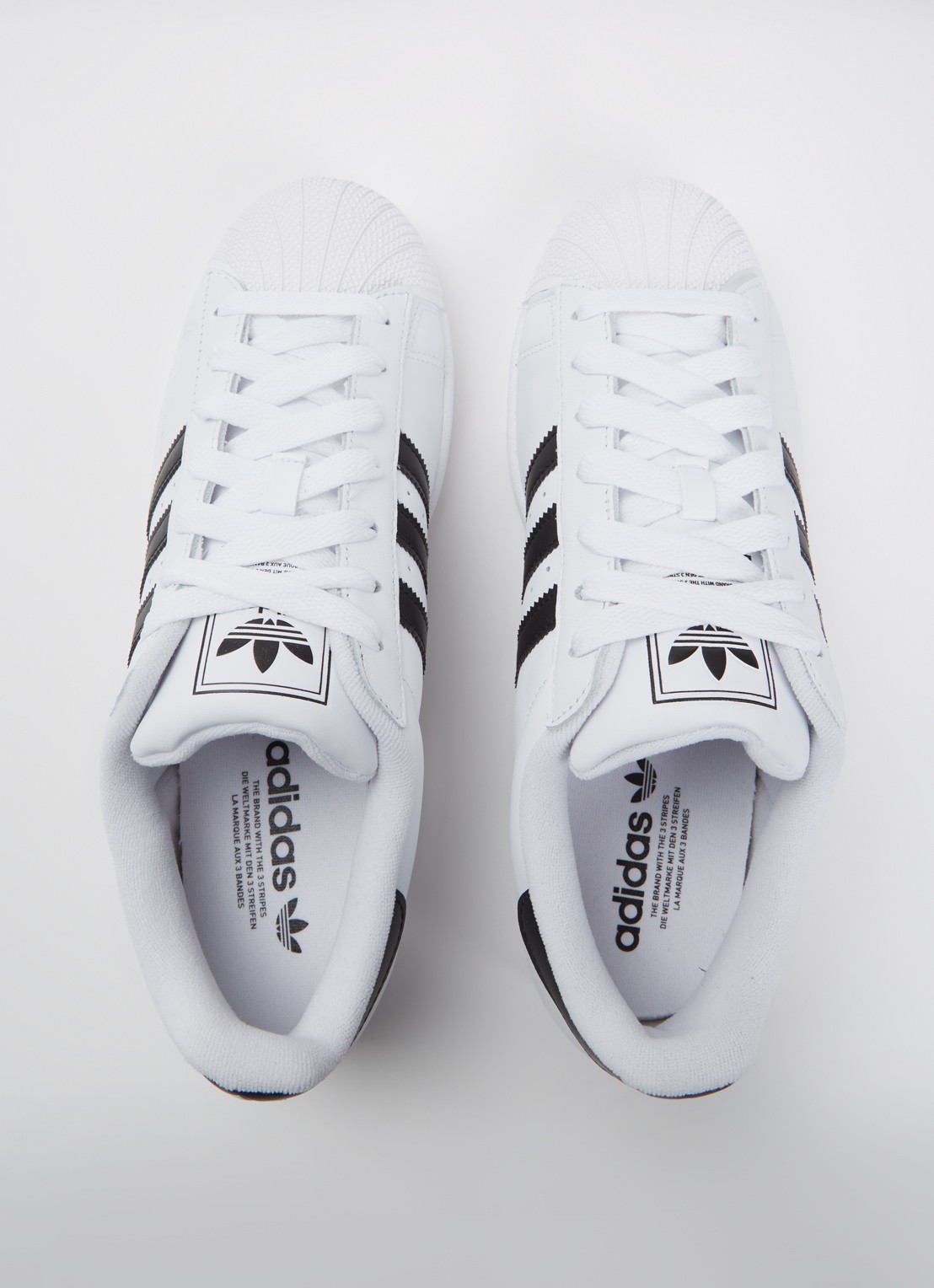 Adidas Superstar sneaker van leer met logo - detail 4 wit