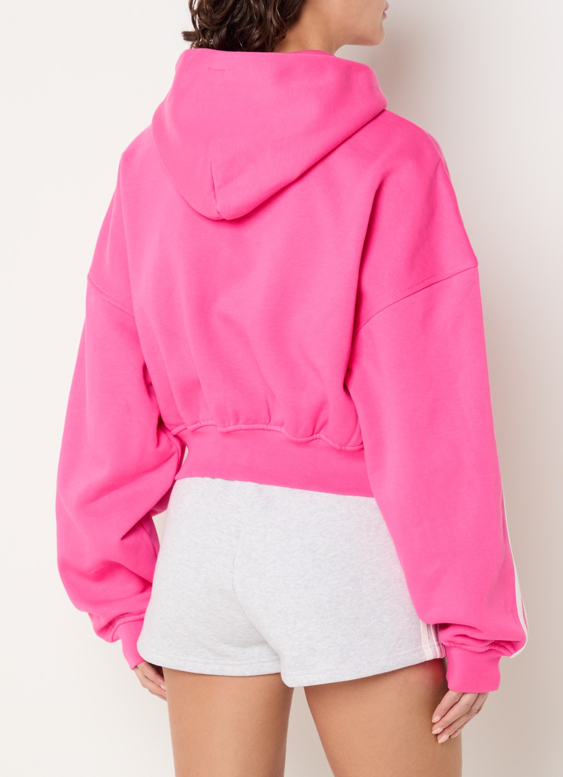 adidas Sweatvest met logoborduring - achterkant 5 roze