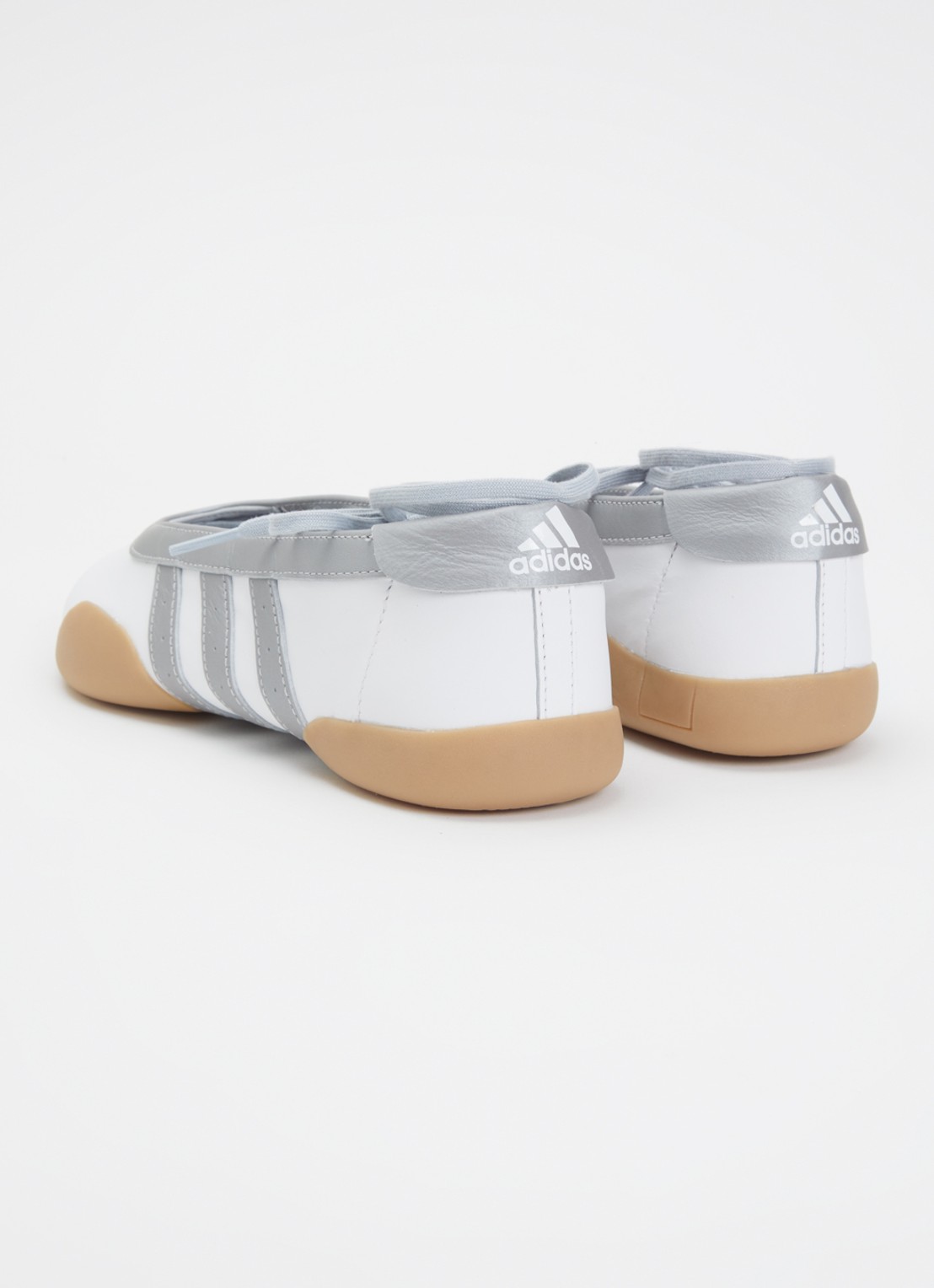 Adidas Taekwondo ballerina van leer - achterkant 5 wit