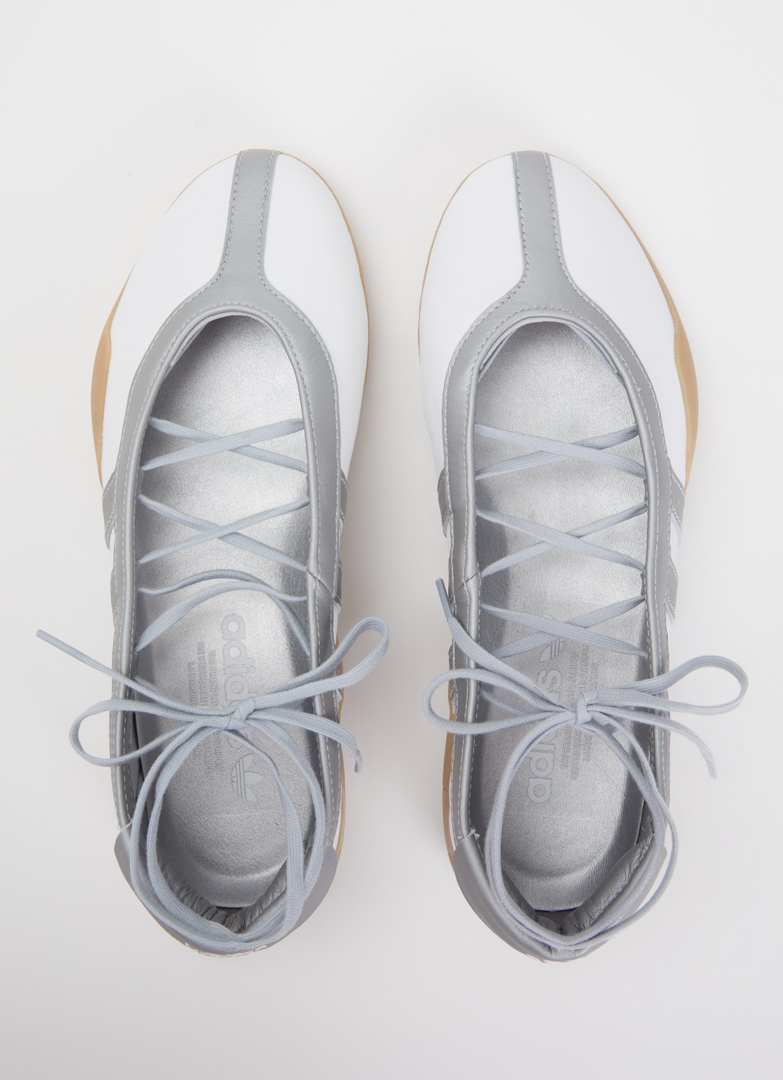 Adidas Taekwondo ballerina van leer - detail 2 wit
