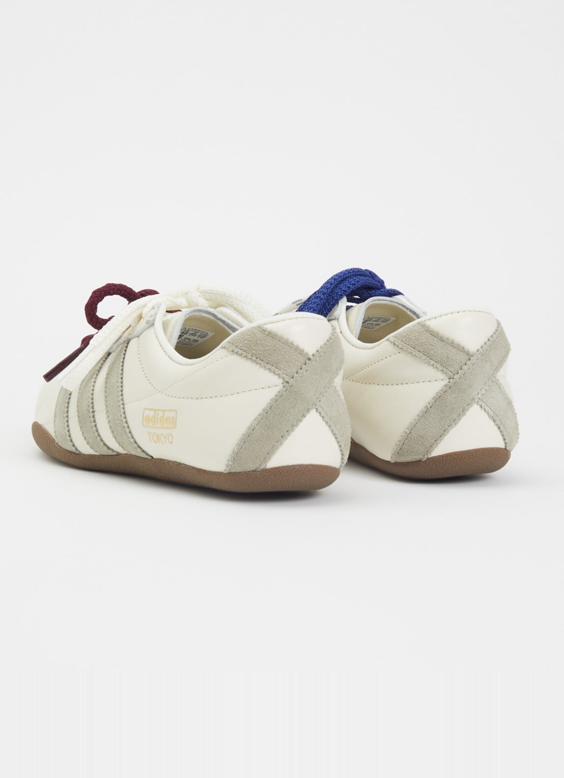 Adidas Tokyo W sneaker van leer met suède details - achterkant 2 gebroken wit