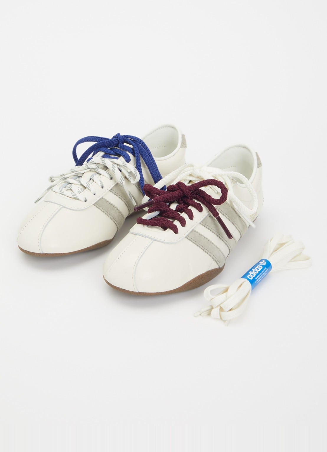 Adidas Tokyo W sneaker van leer met suède details - detail 3 gebroken wit