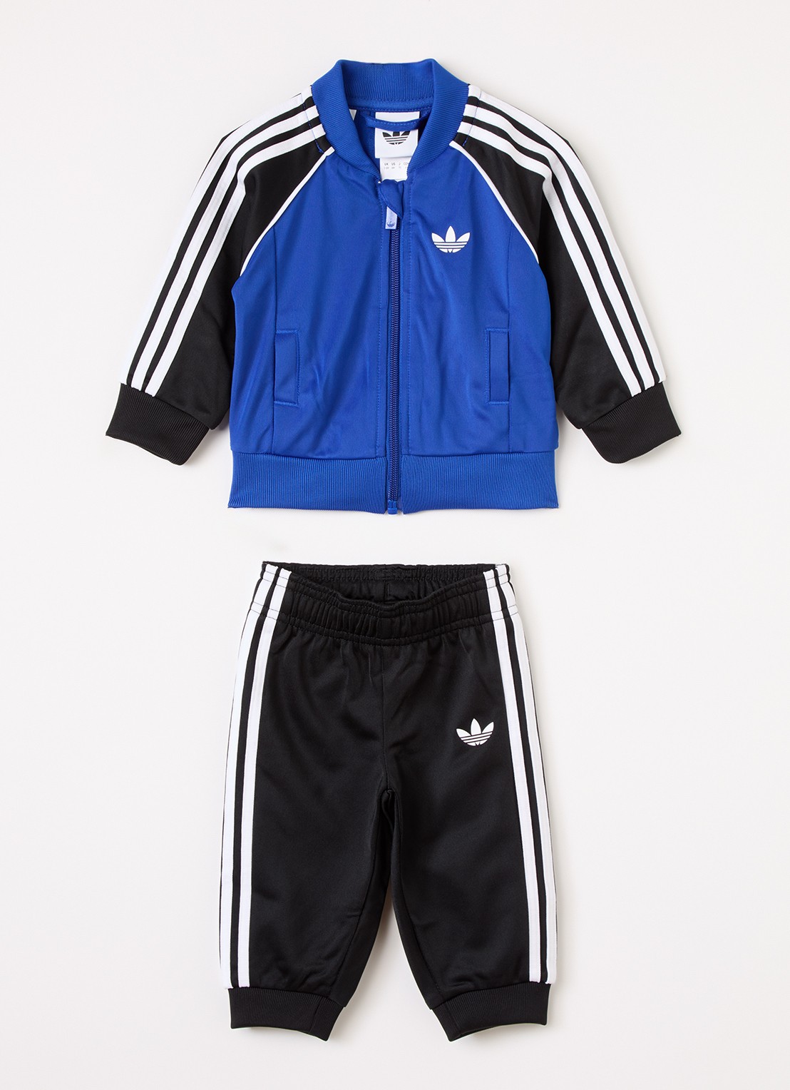 Adidas Trainingspak met logo 2-delig - voorkant zwart