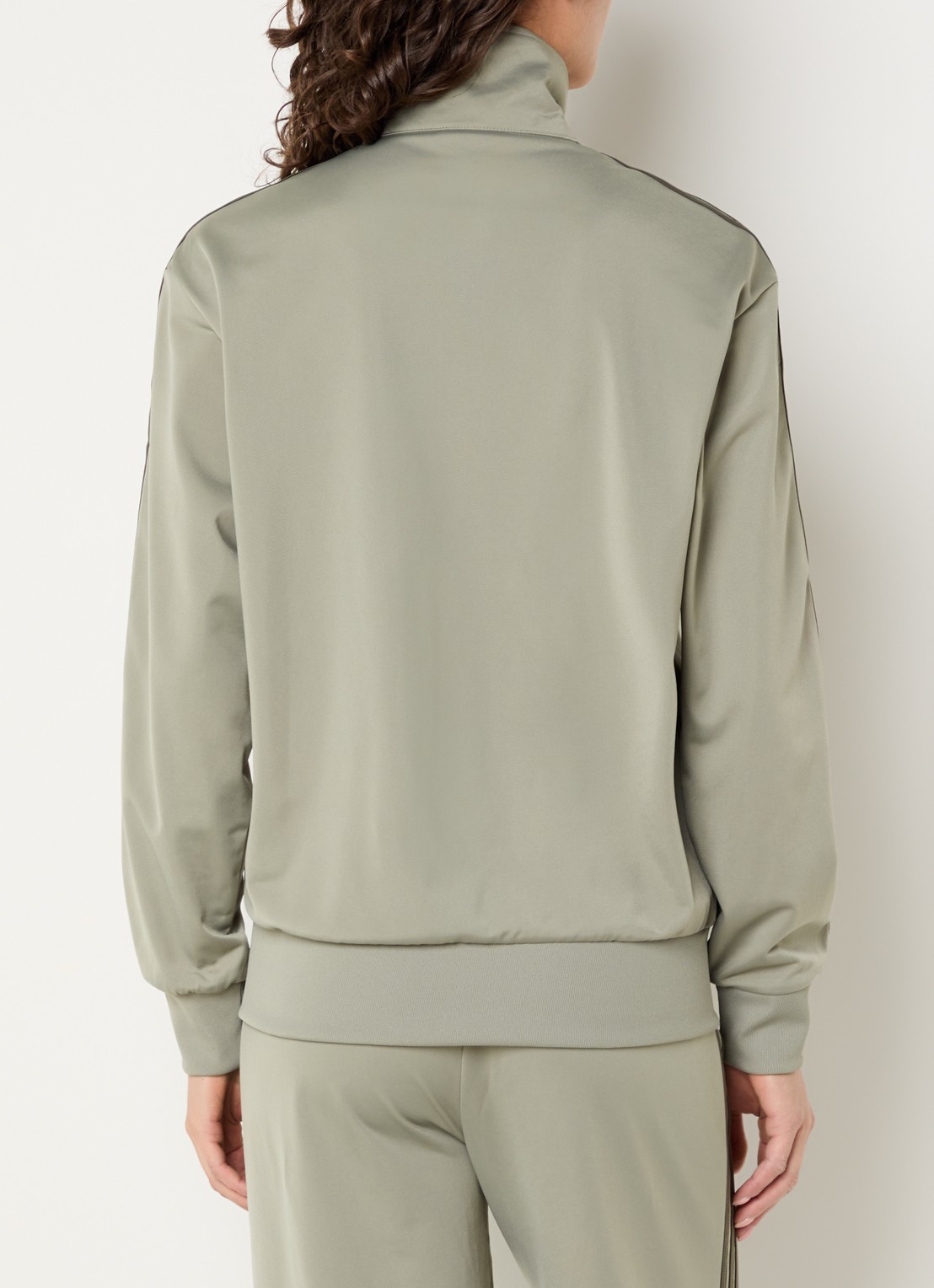 adidas Vest met logo en ritszakken - achterkant lindegroen