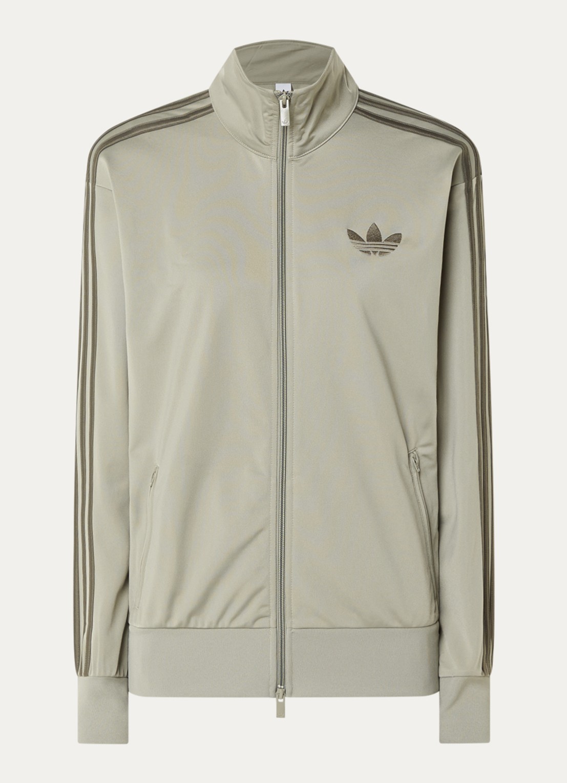 adidas Vest met logo en ritszakken - voorkant 2 lindegroen