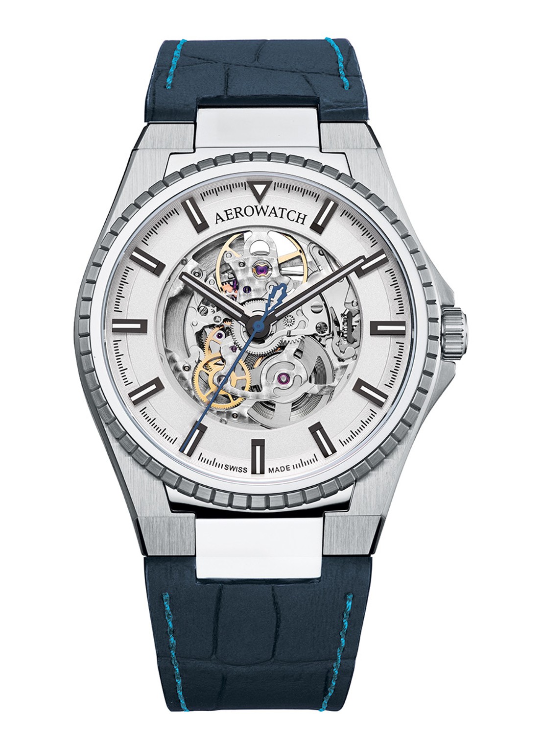 Aerowatch Milan horloge A 60998 AA07 - voorkant zilver