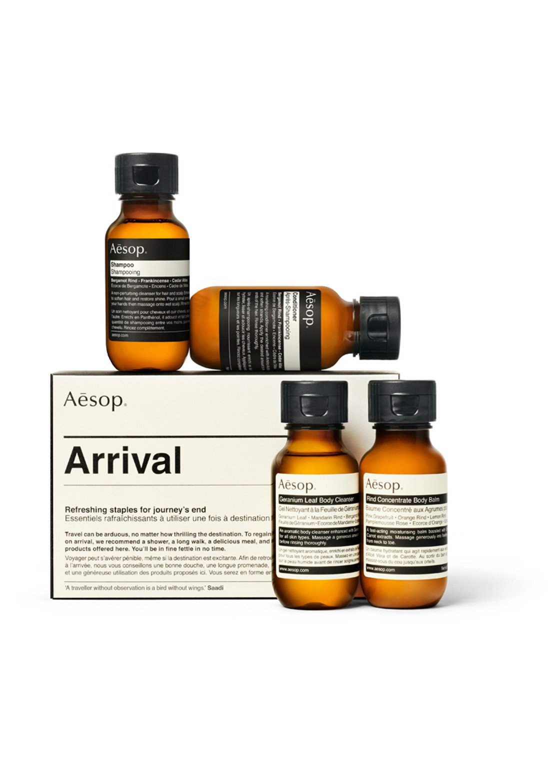 Aesop Arrival Travel Kit - verzorgingsset - voorkant undefined