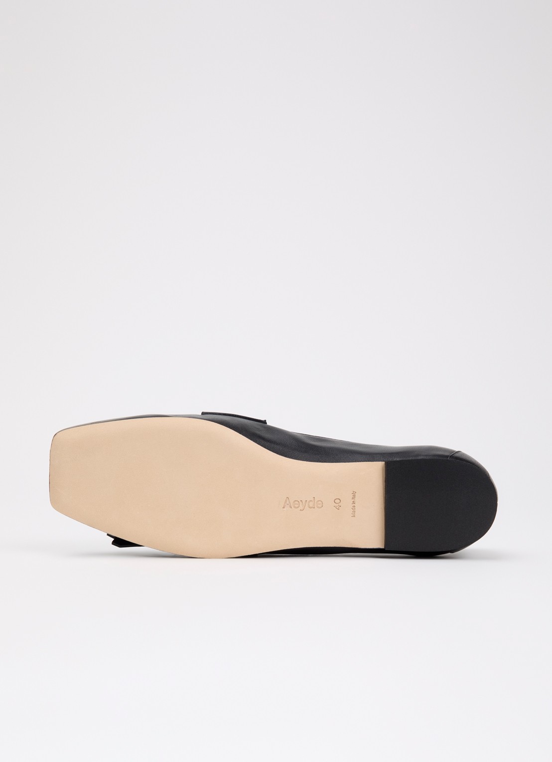 Aeyde Belen loafer van leer - detail 4 zwart