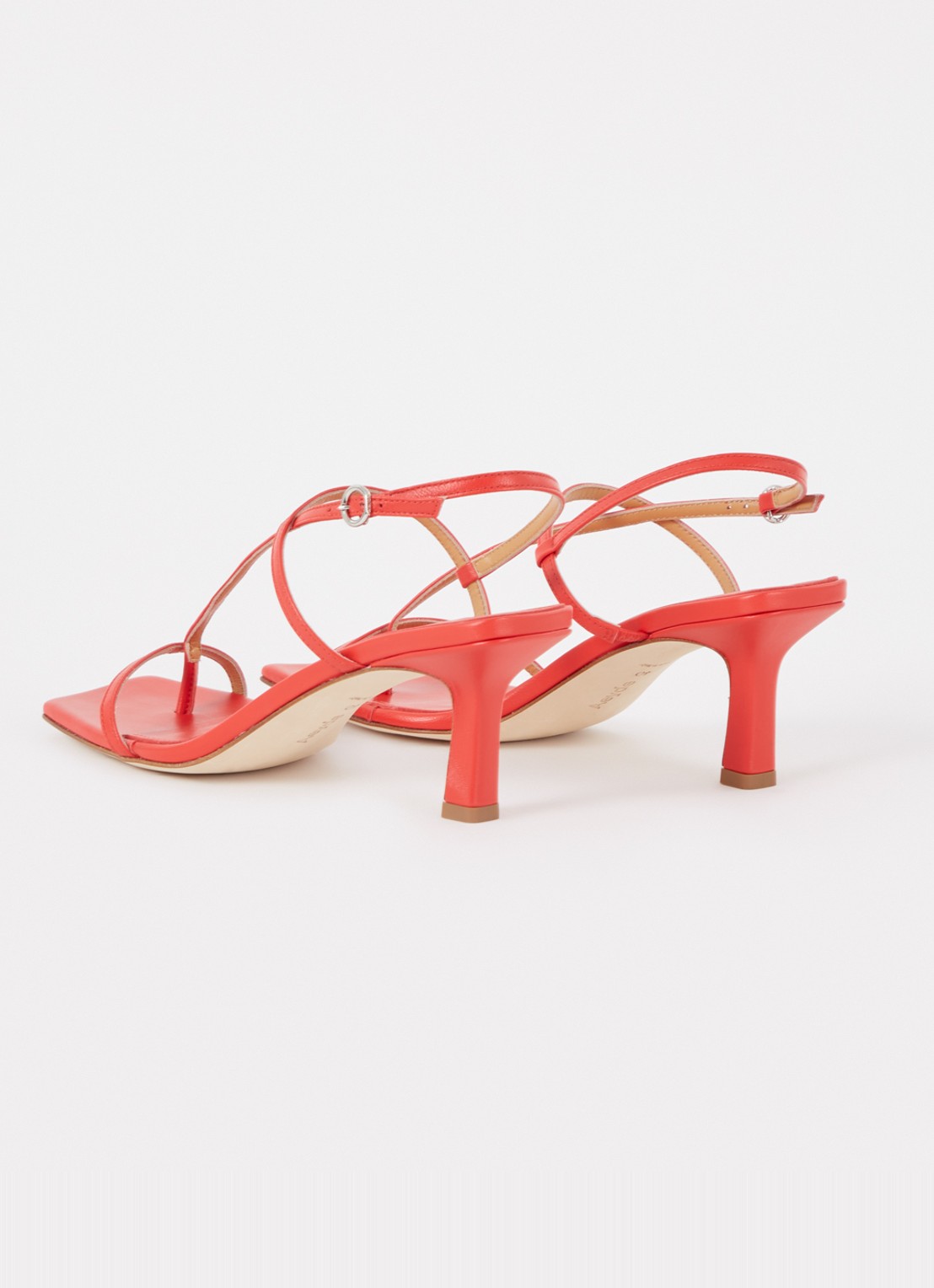 Aeyde Elise sandalette van leer - achterkant 5 rood