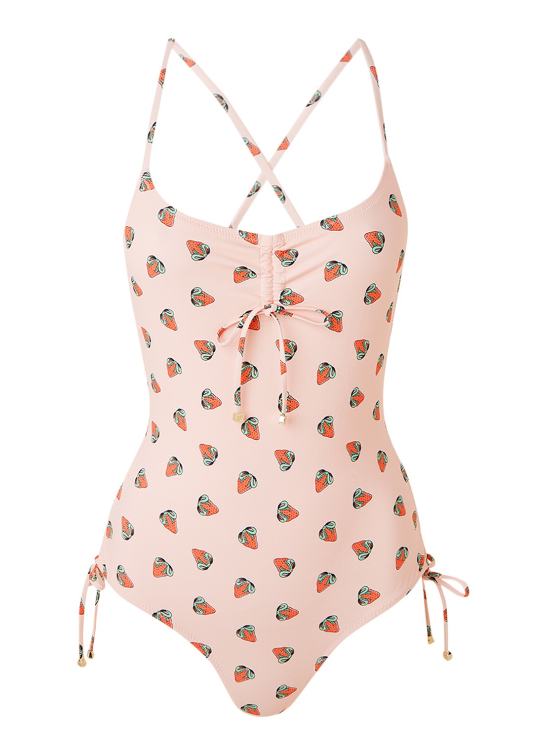Agent Provocateur Fraise badpak met print - voorkant 2 roze