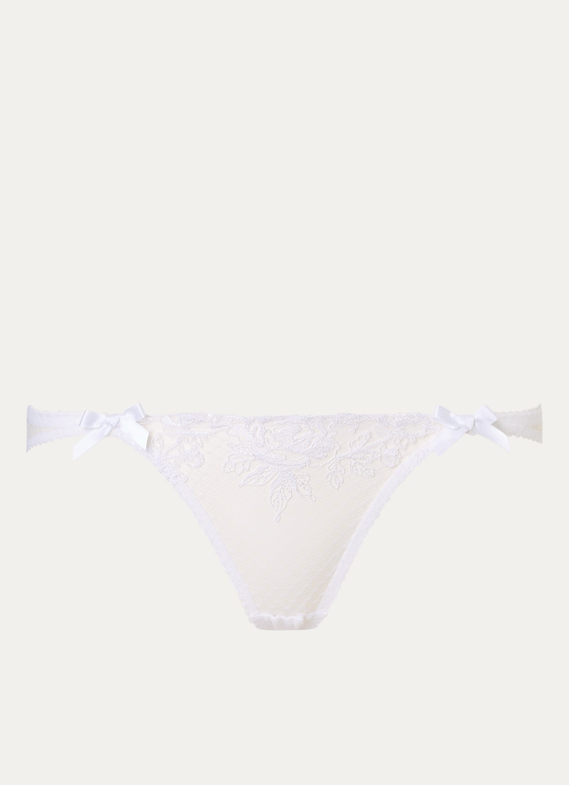 Agent Provocateur Rosia tanga van kant - voorkant wit