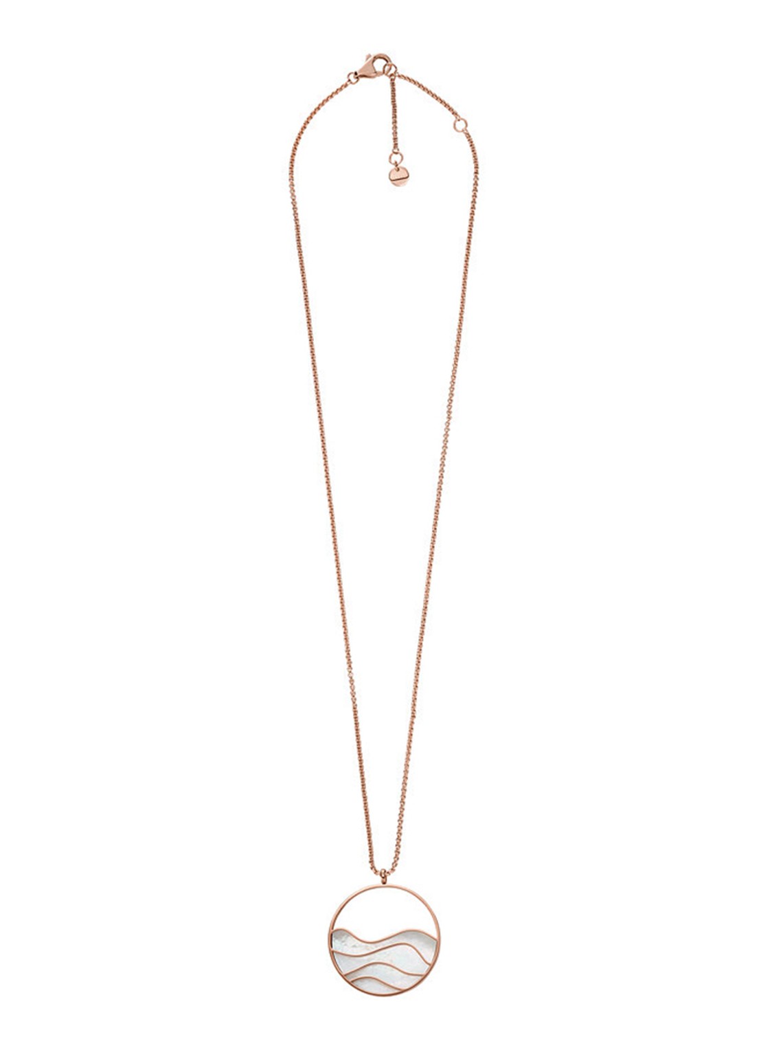 Agnethe ketting met hanger SKJ1539791 - detail roségoud