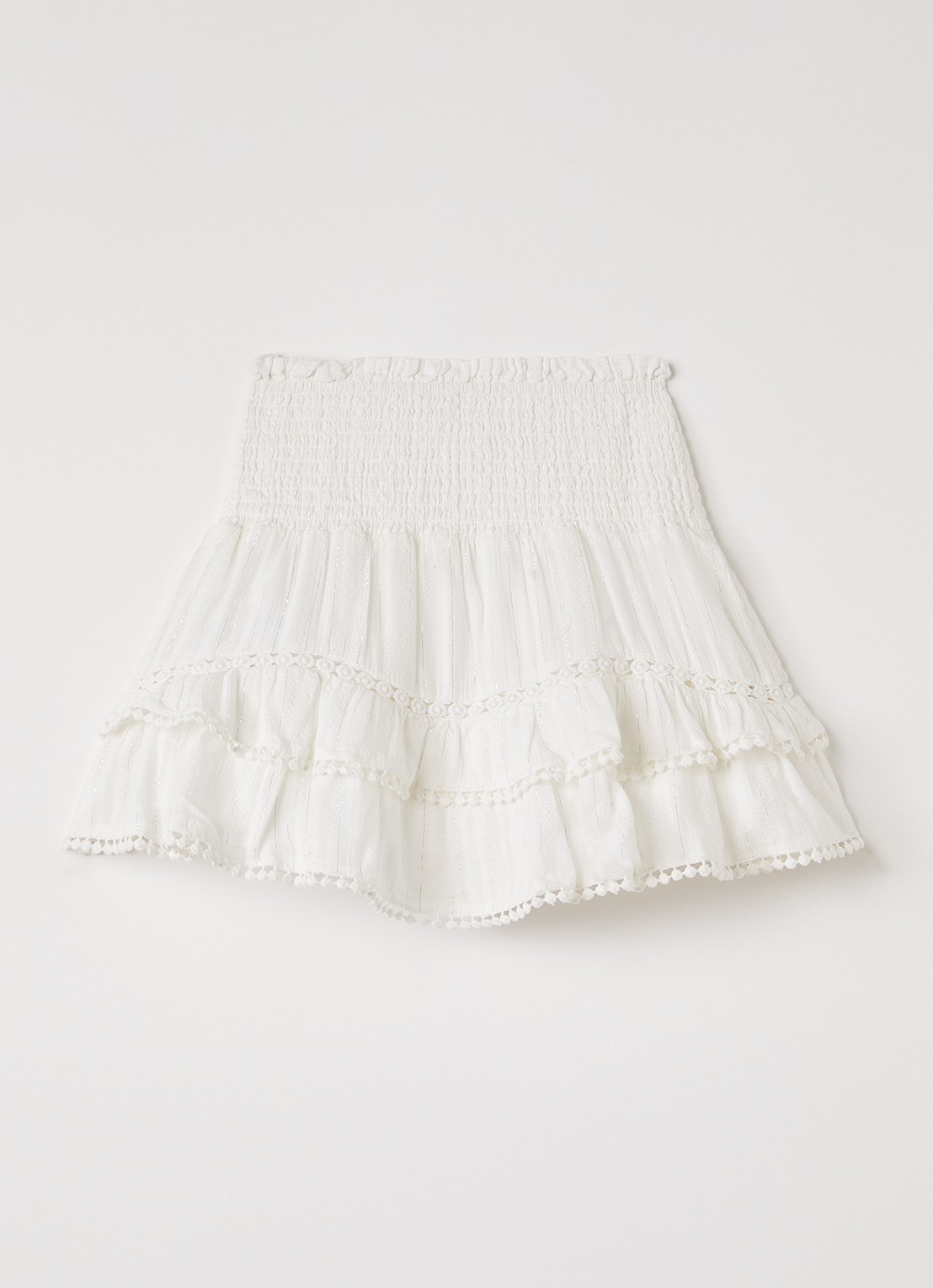 AI&KO Billi rok met lurex - voorkant 2 wit