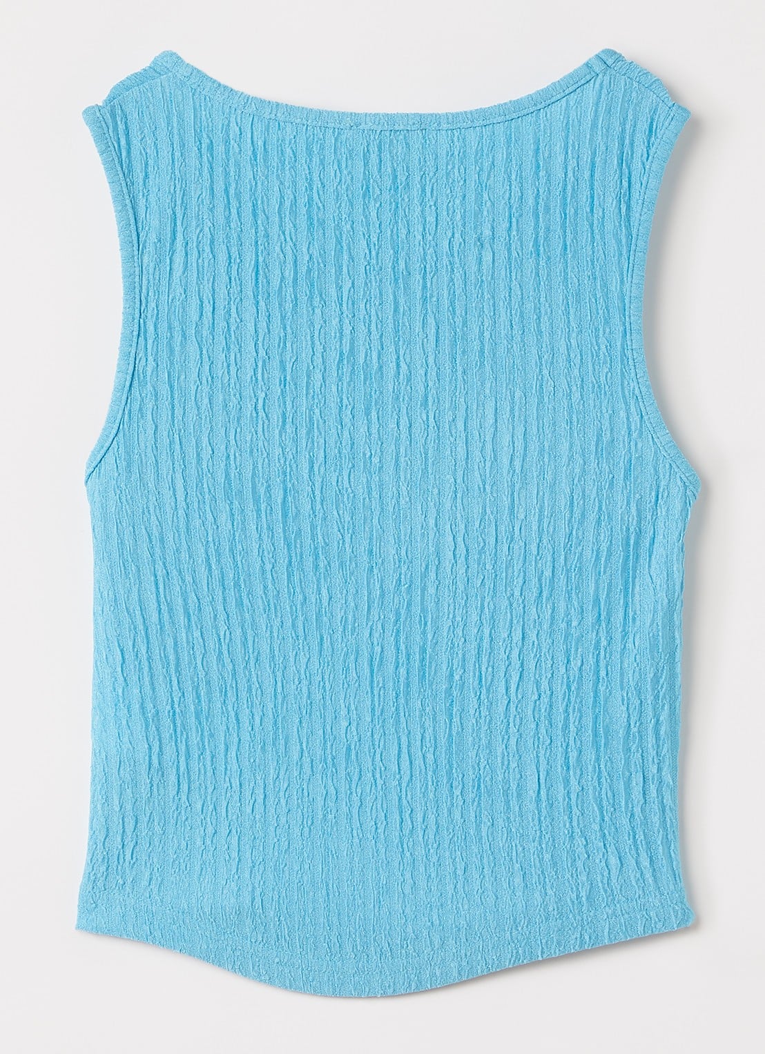 AI&KO Daira tanktop met structuur - voorkant 2 blauw