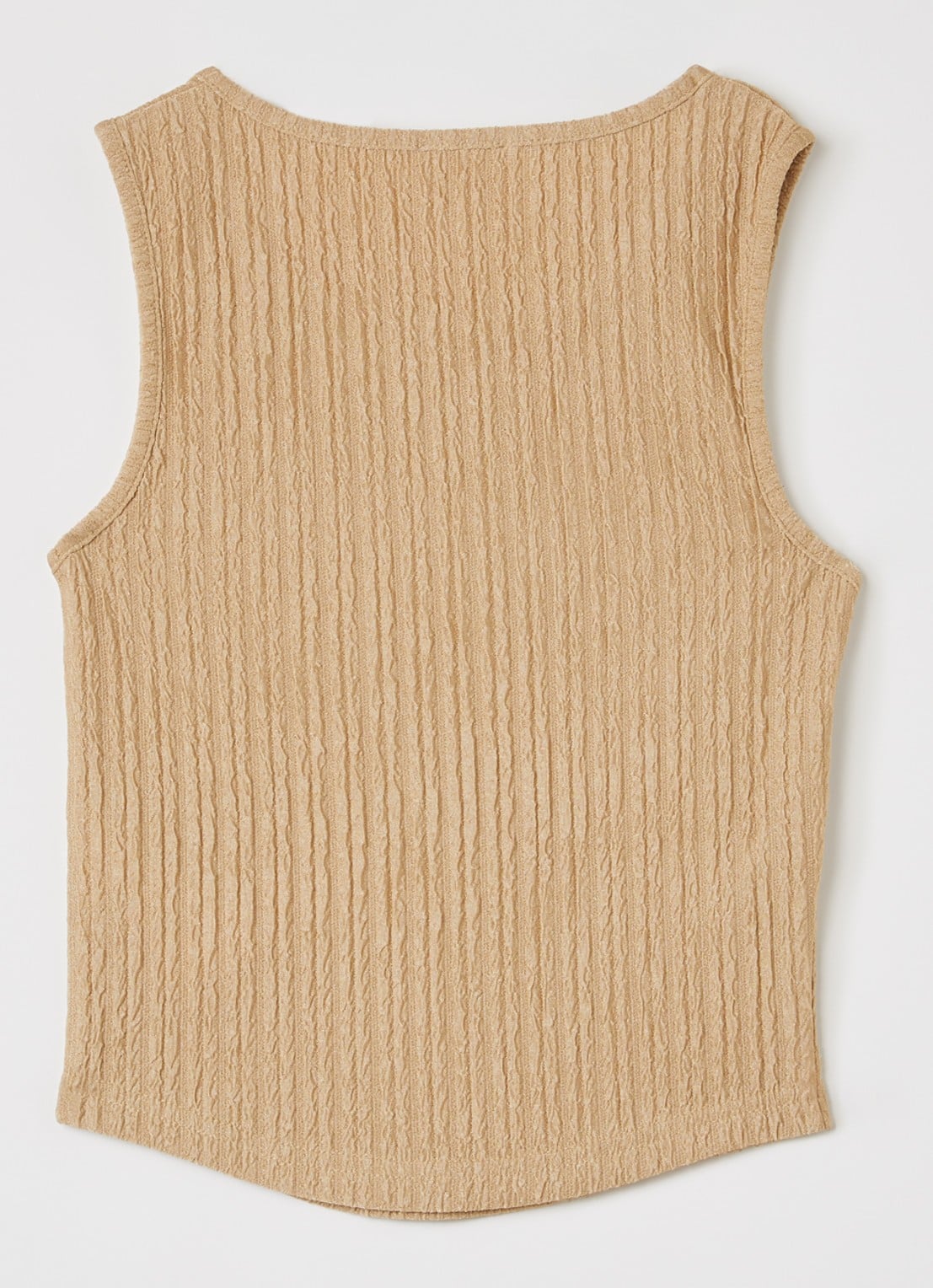 AI&KO Daira top met structuur - voorkant 2 camel