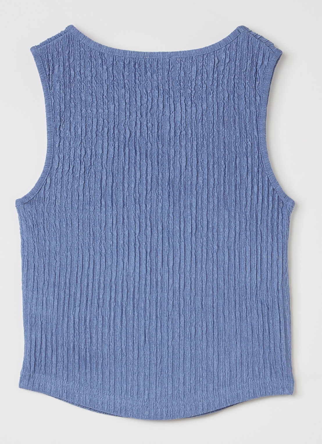 AI&KO Daira top met structuur - voorkant 2 blauw