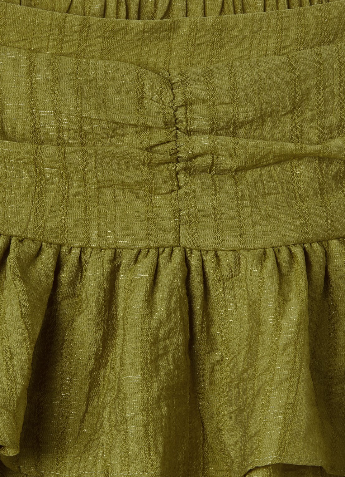 AI&KO Izzy rok met lurex - detail mosgroen